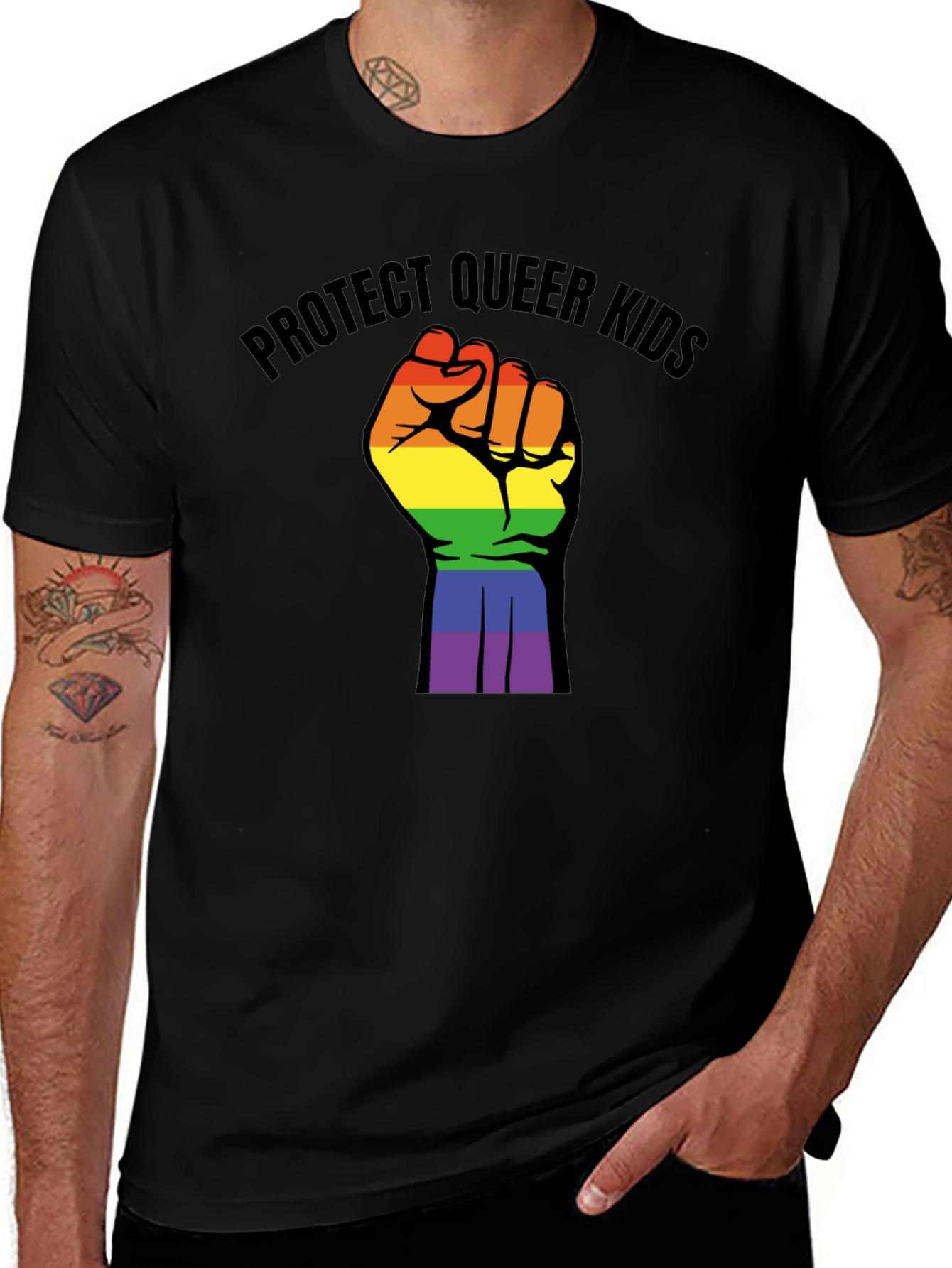 Variant 8 of Protect Queer Kids T-Shirt - Pride Activism
