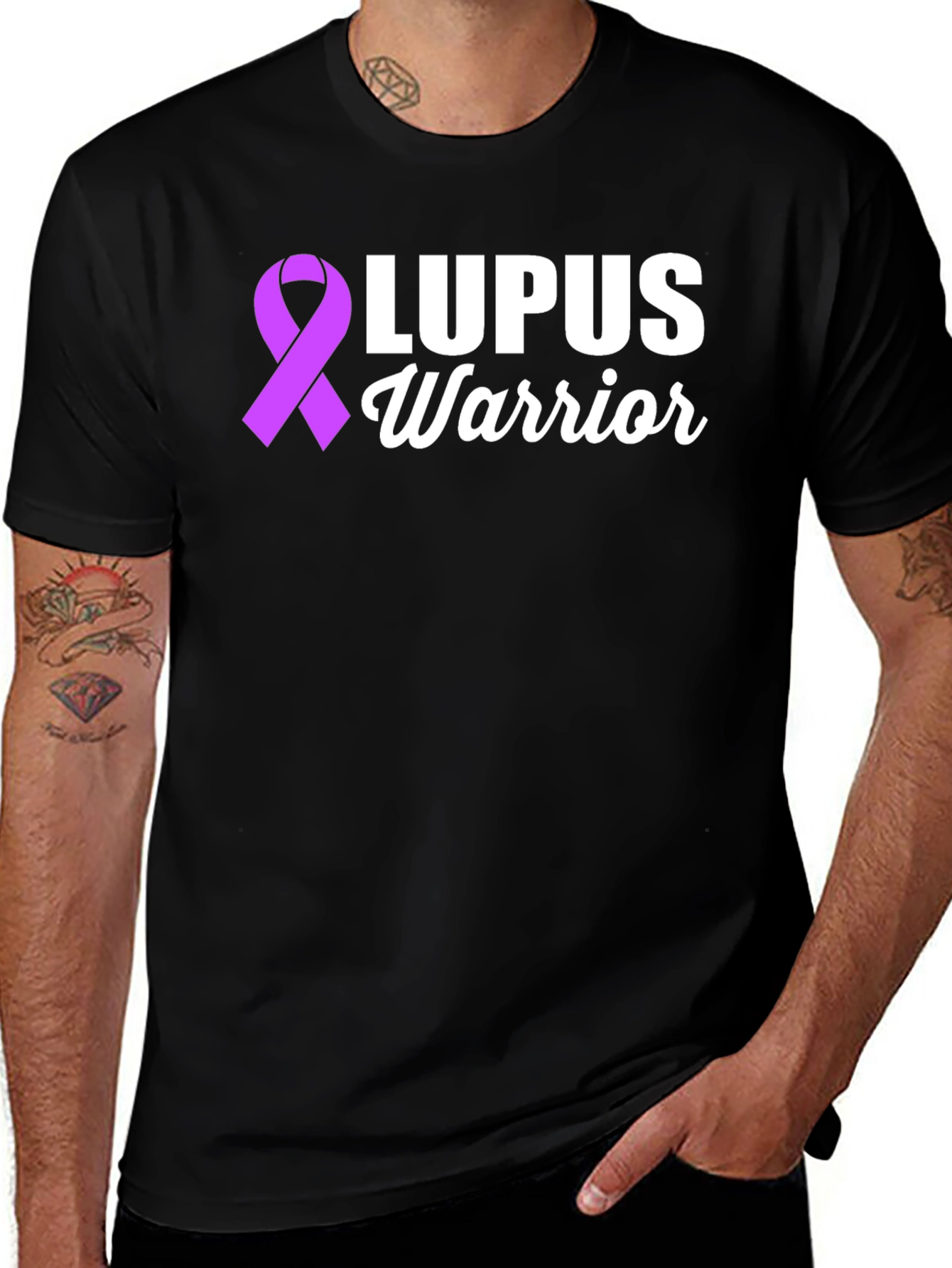 Lupus Warrior Awareness T-Shirt - Black