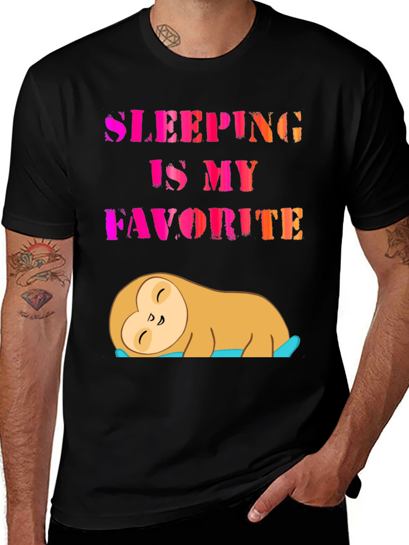 Variant 25 of Sleeping Sloth Graphic Tee