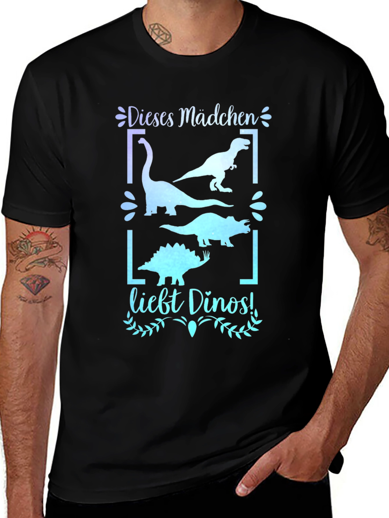 Variant 2 of Dinosaur Lover T-Shirt - This Girl Loves Dinos!