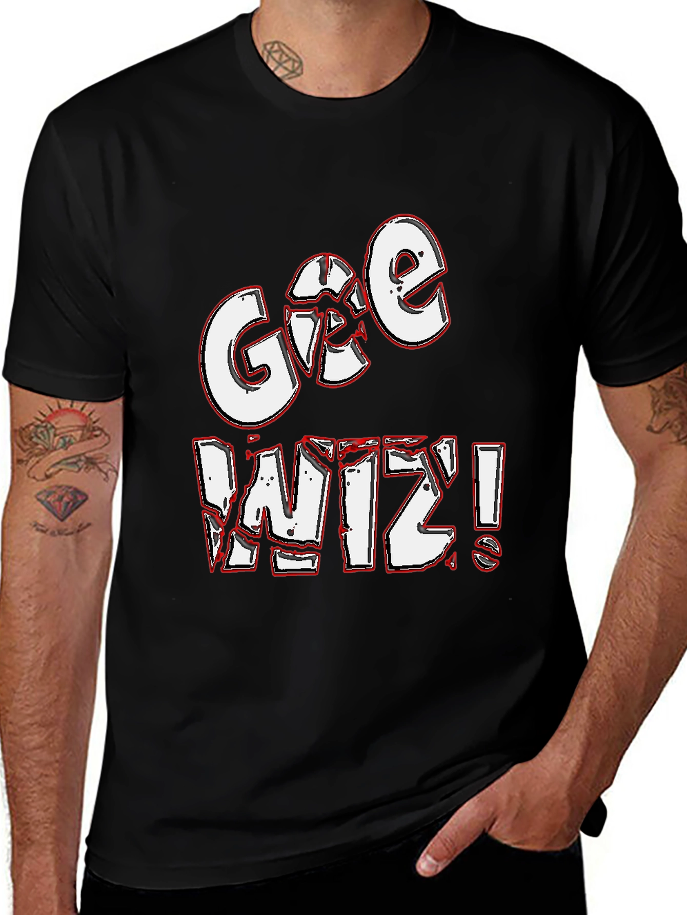 Variant 14 of Gee Wiz! Graphic T-Shirt - Quirky Casual Wear