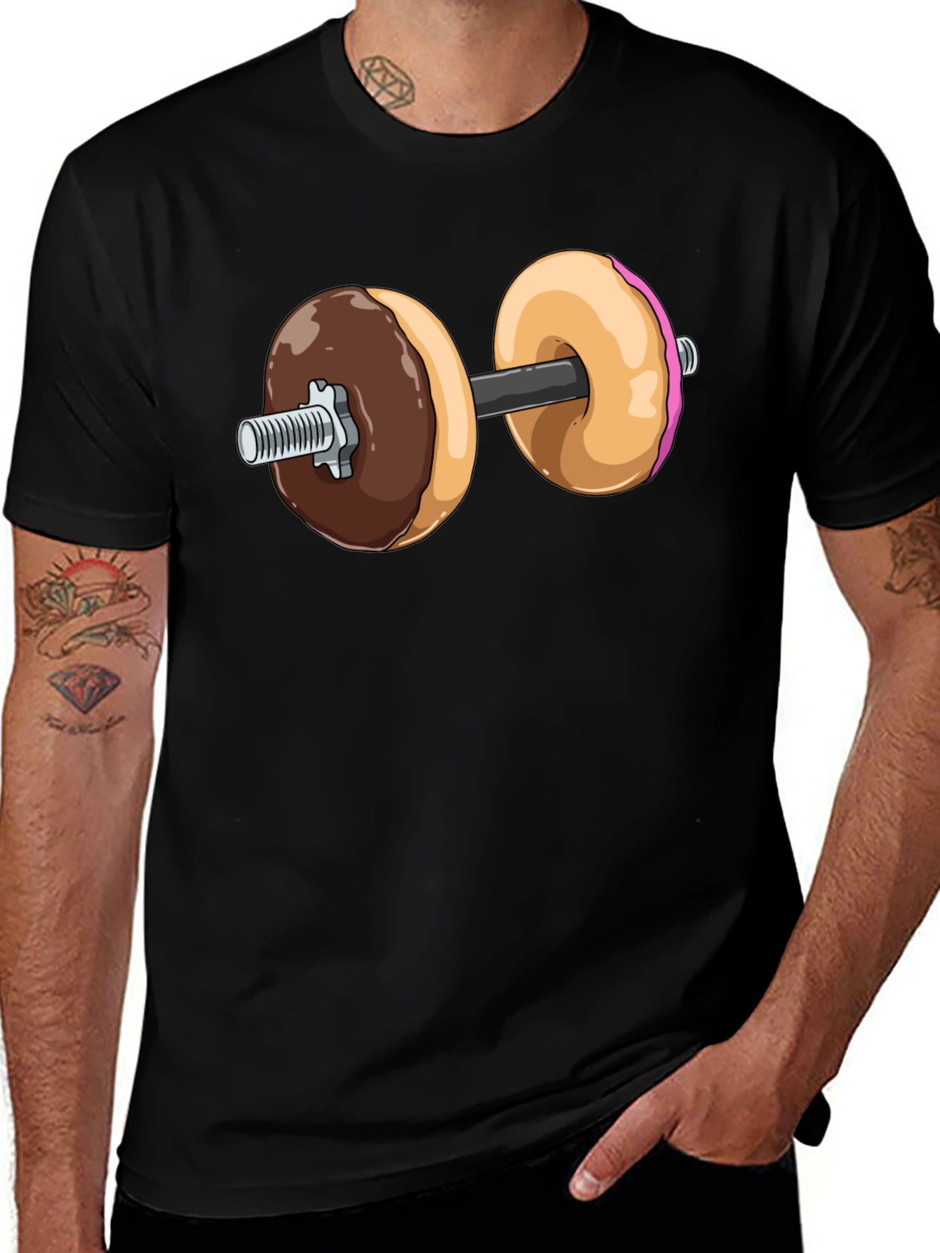 Variant 27 of Doughnut Dumbbell Tee