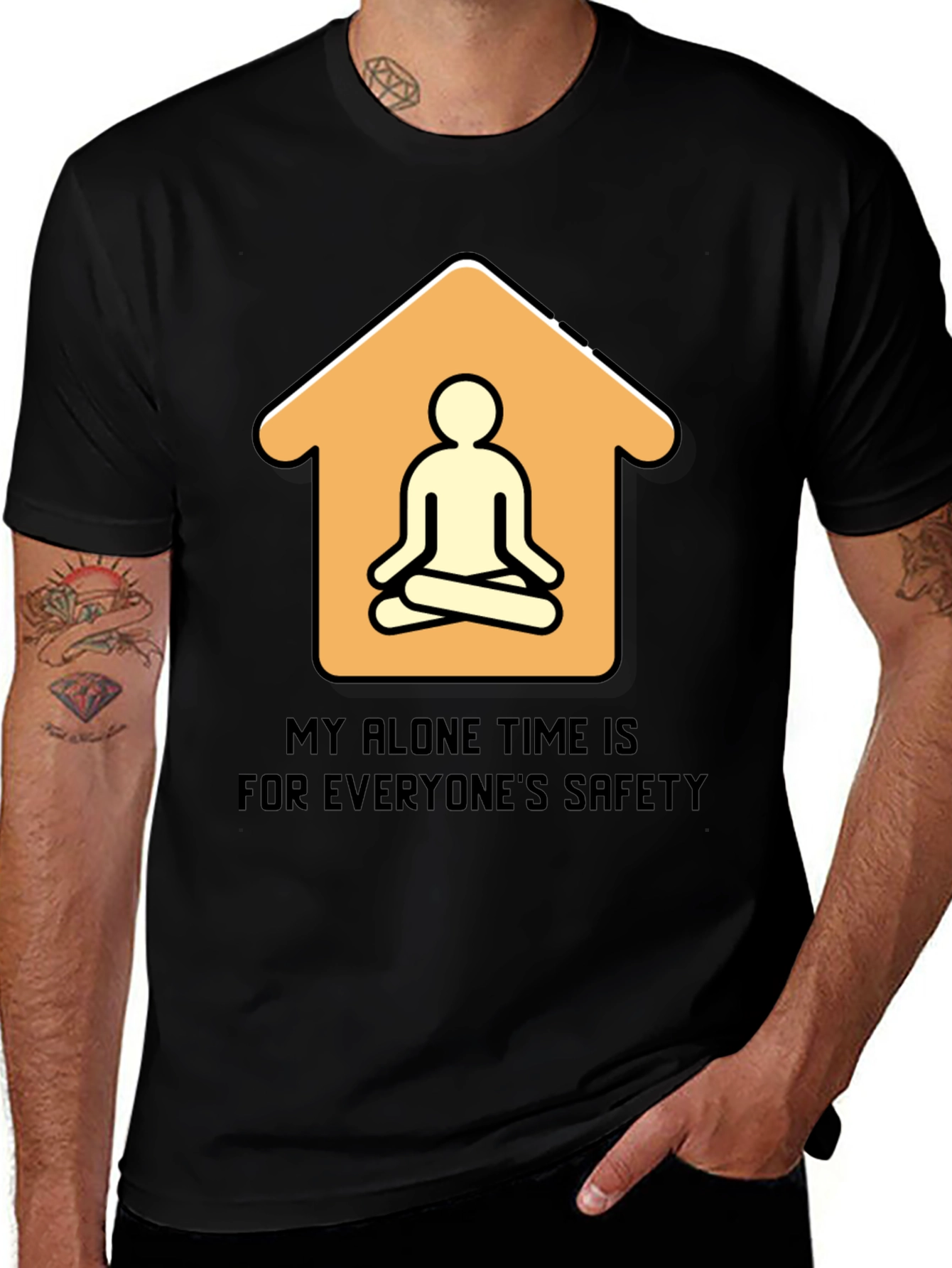 Variant 19 of Alone Time Safety Graphic Tee