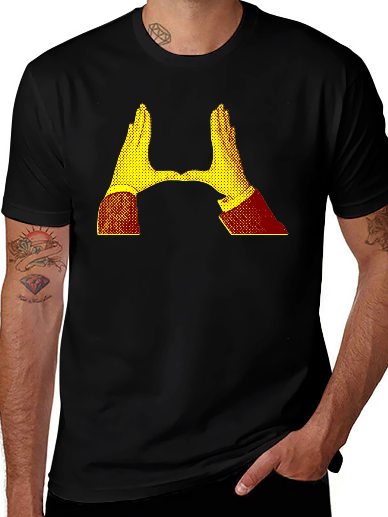 Variant 29 of Retro Hand Sign T-Shirt