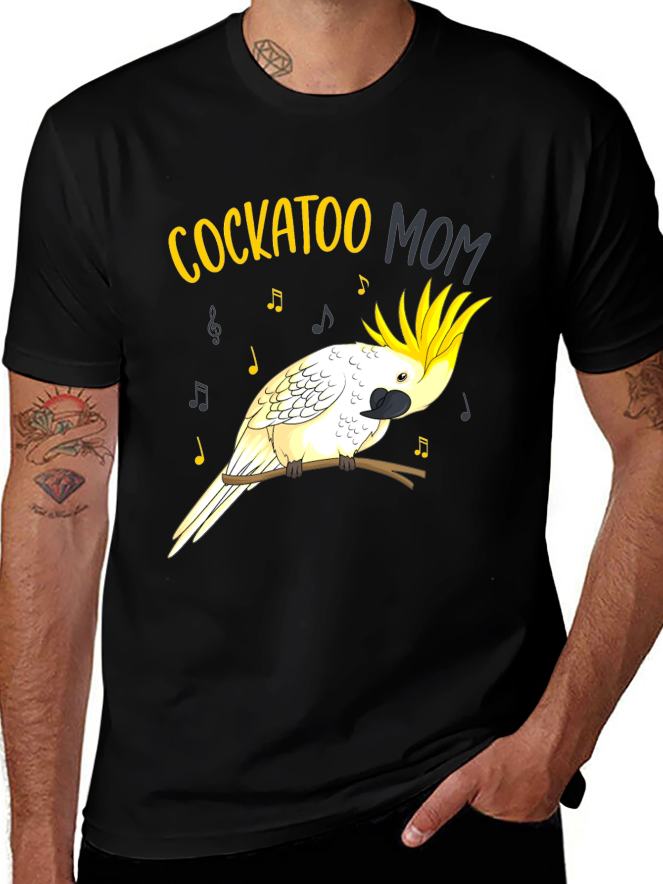 Cockatoo Mom Graphic Tee - Bird Lover T-Shirt