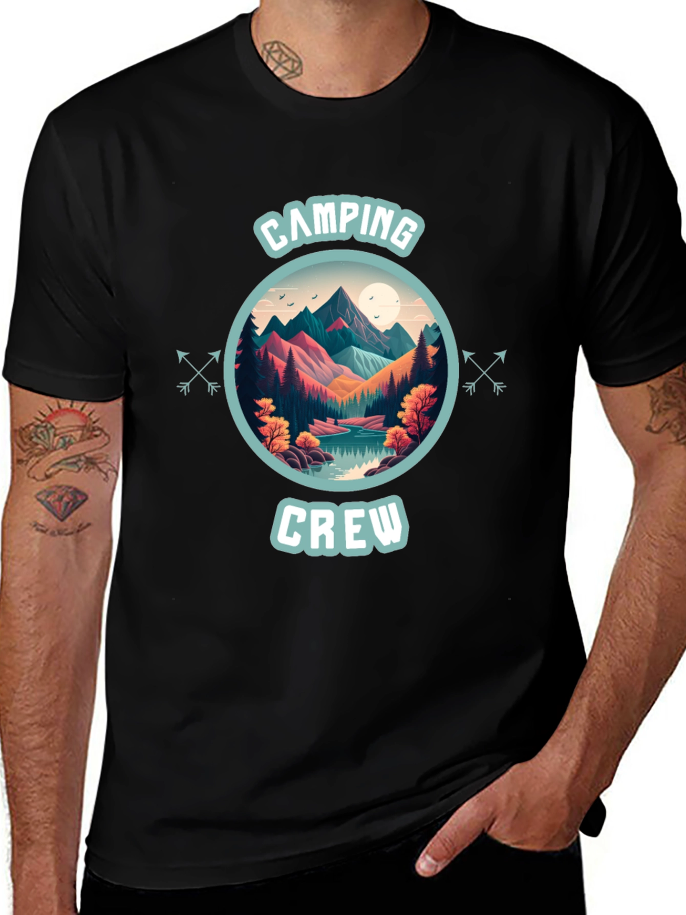 Camping Crew Graphic Tee - Adventure Awaits!