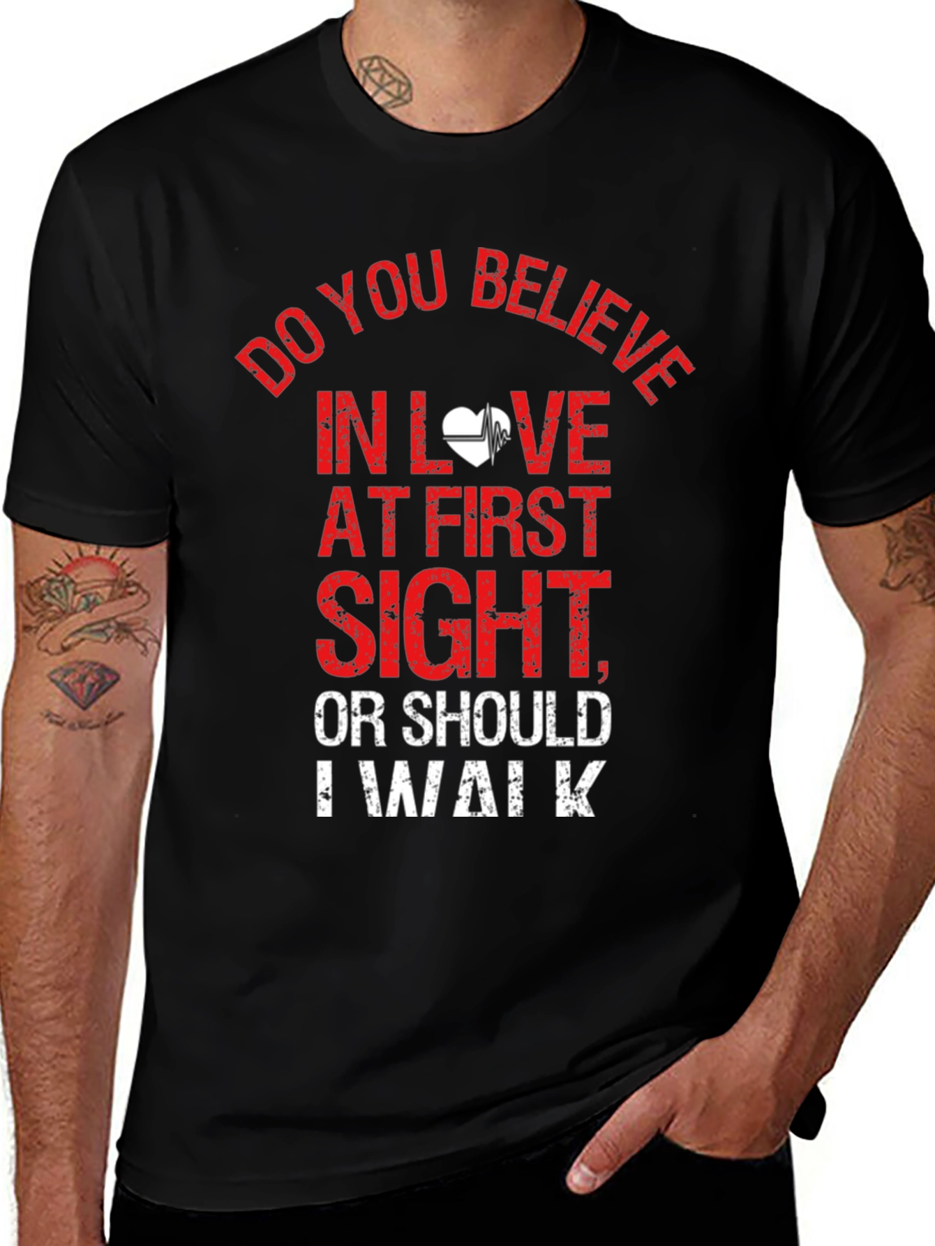 Variant 13 of Do You Believe In Love At First Sight Men's Graphic Tee