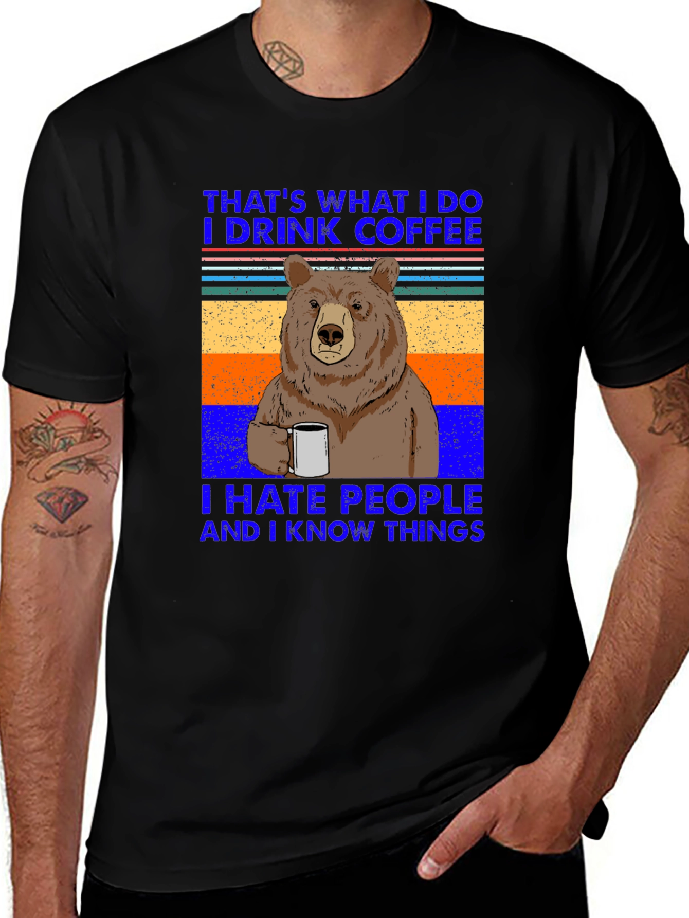 Variant 2 of Coffee Loving Bear T-Shirt