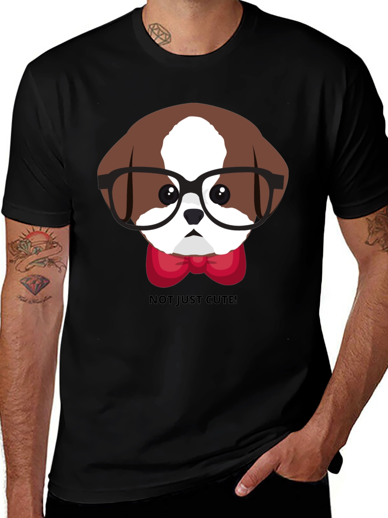 Variant 28 of Cute Dog with Glasses T-Shirt