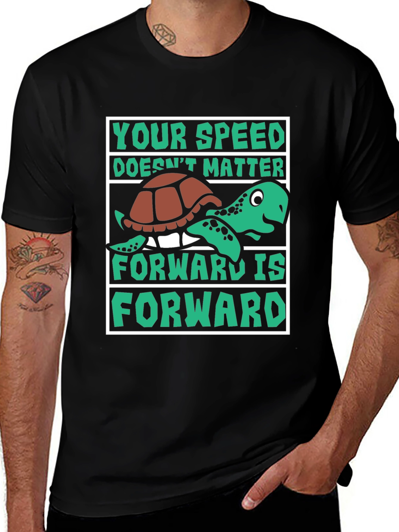 Variant 21 of Turtle Forward T-Shirt