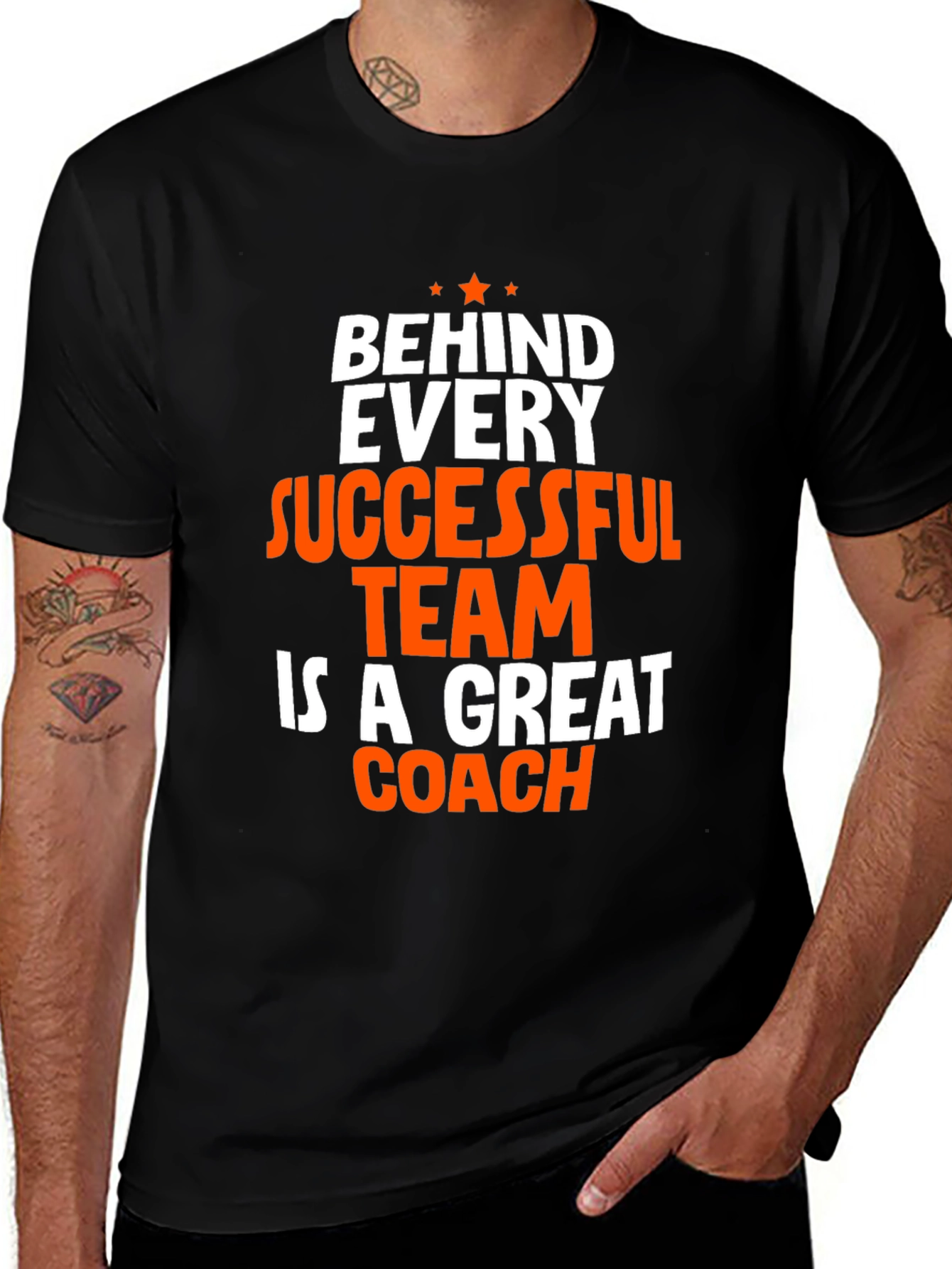 Variant 3 of Coach T-Shirt - Behind Every Successful Team Graphic Tee