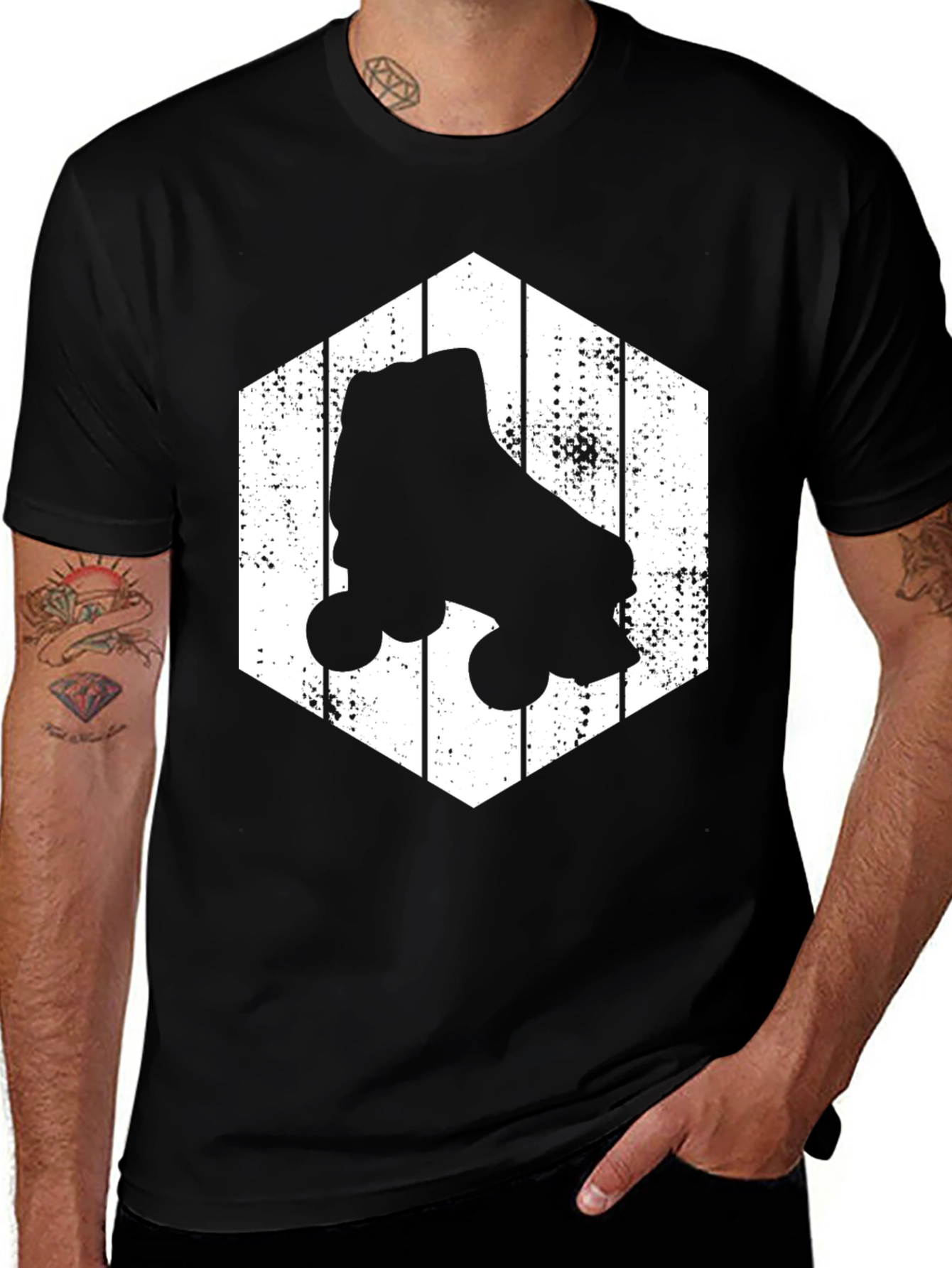 Variant 10 of Roller Skate Graphic Tee - Retro Style Shirt