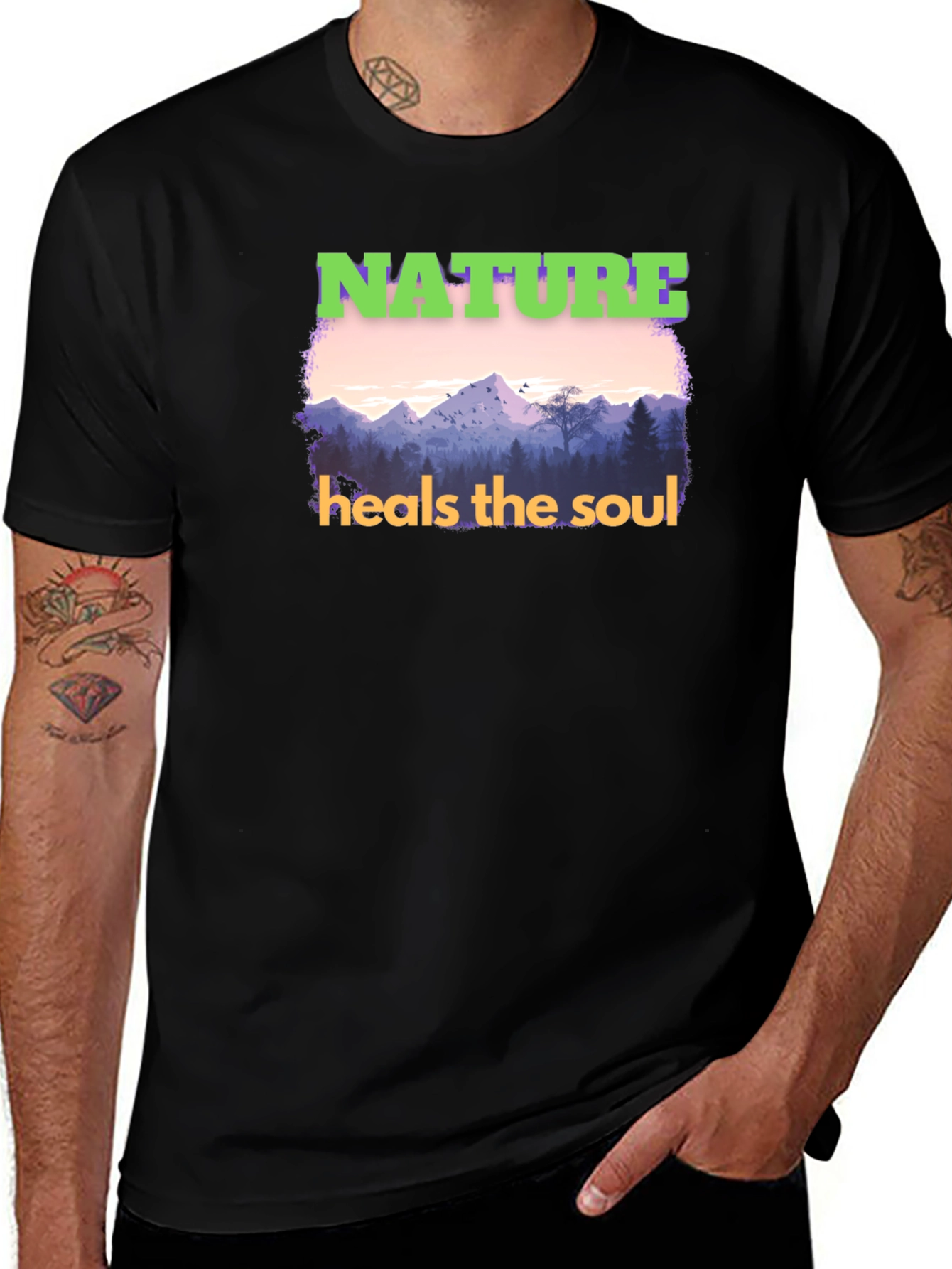 Variant 16 of Nature Heals The Soul Graphic T-Shirt