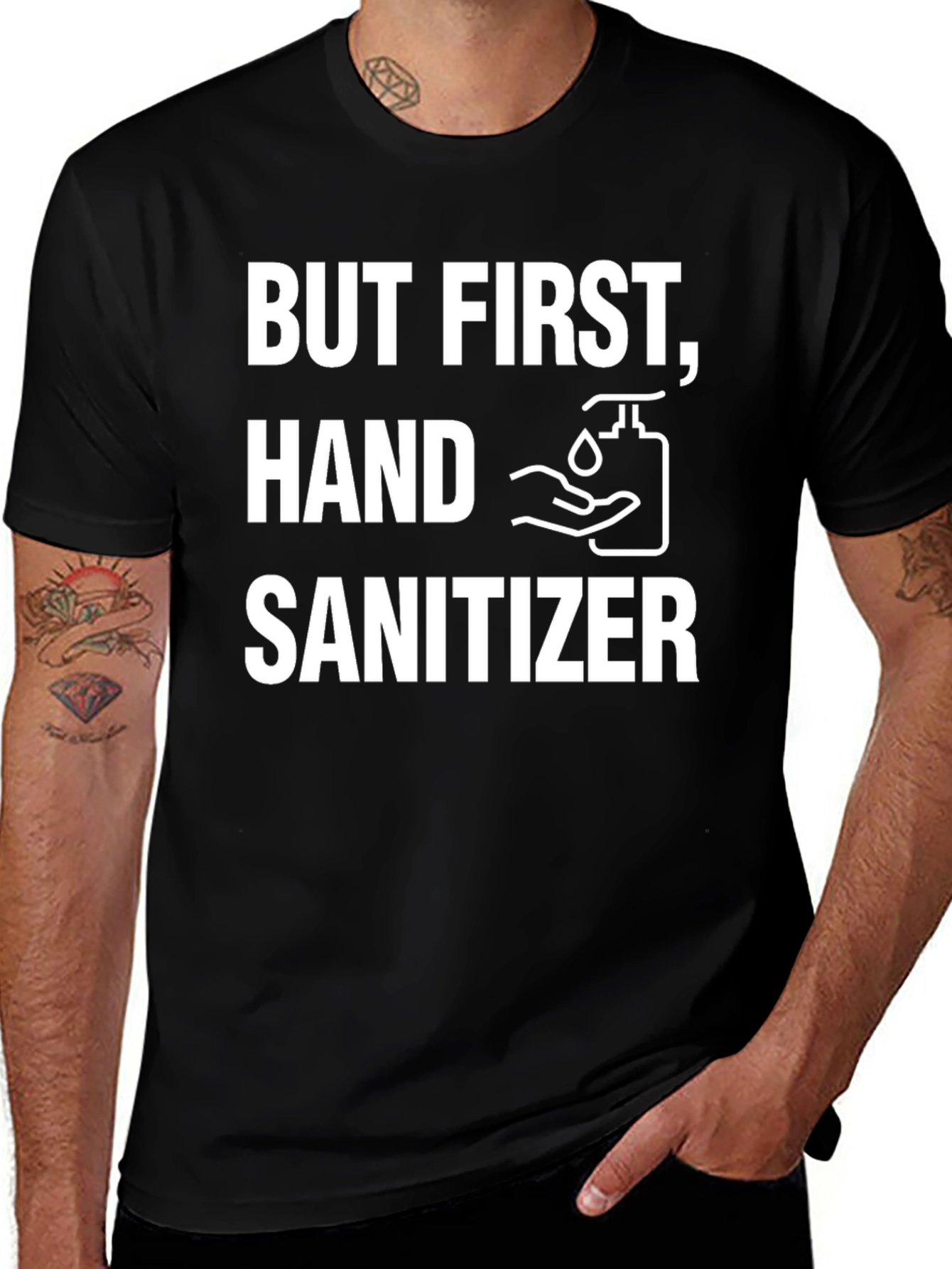 Variant 4 of But First Hand Sanitizer Graphic Tee