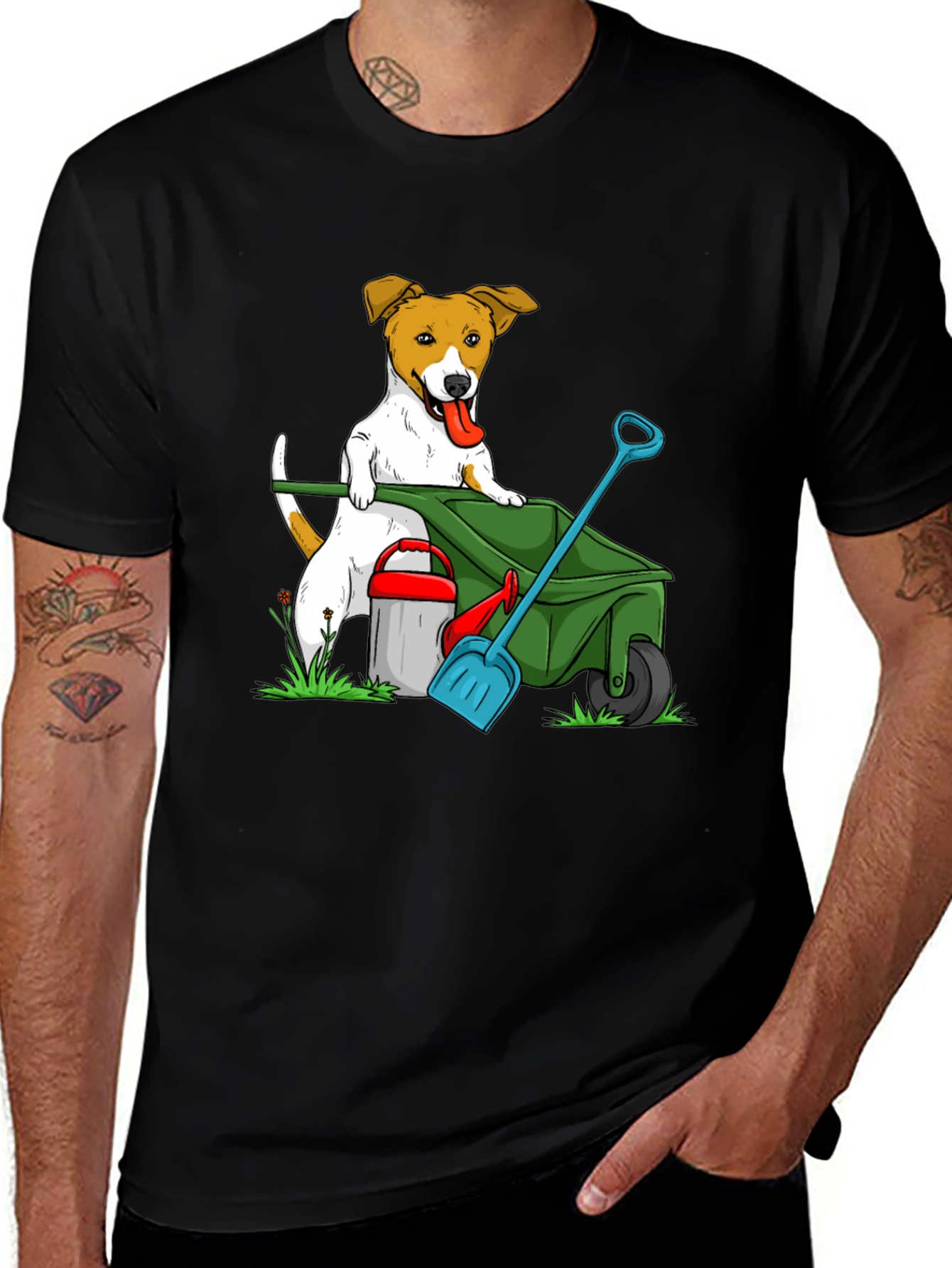 Variant 21 of Gardening Dog T-Shirt - Jack Russell Terrier
