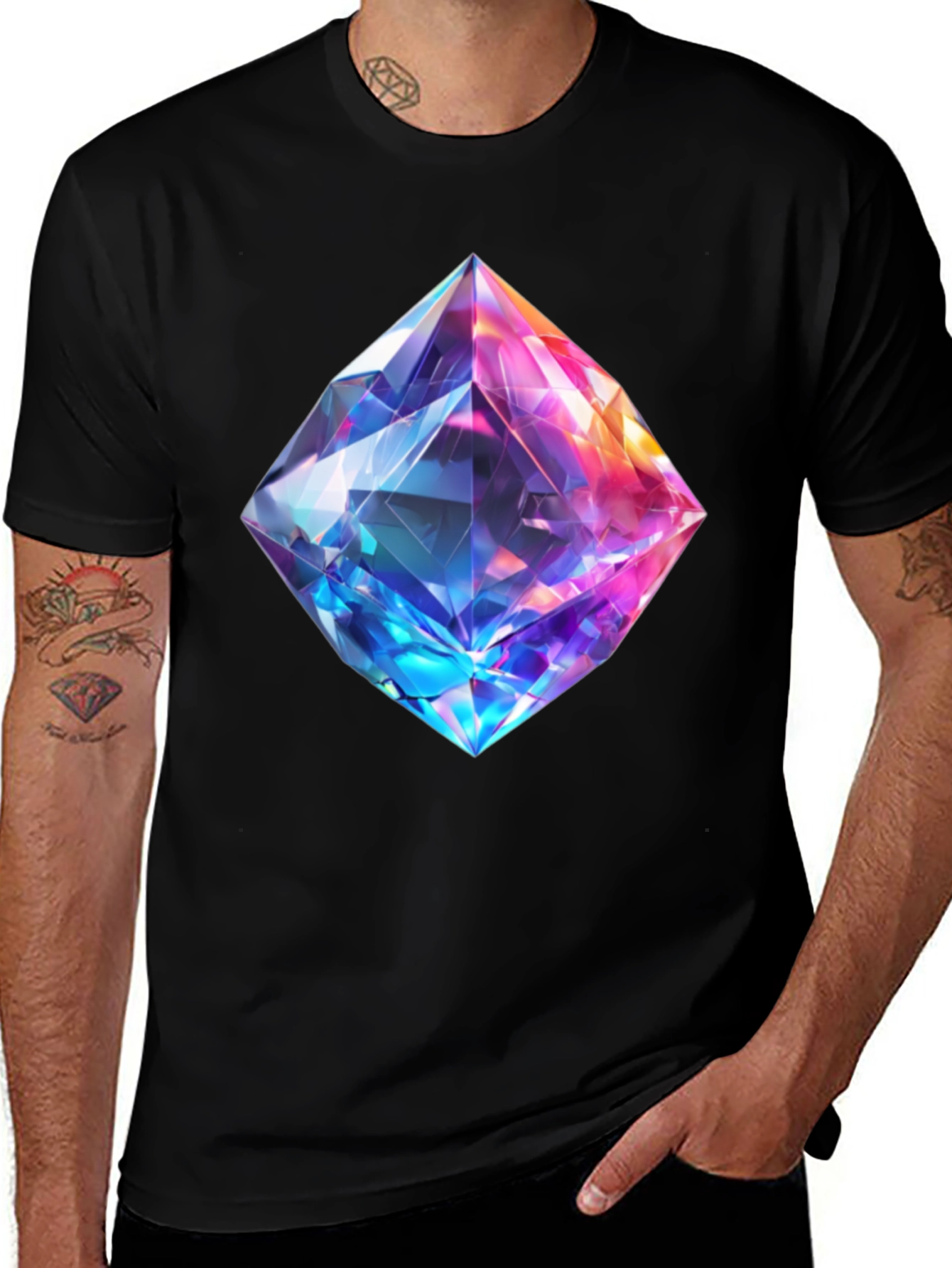 Variant 16 of Prismatic Gem T-Shirt - Bold Graphic Tee