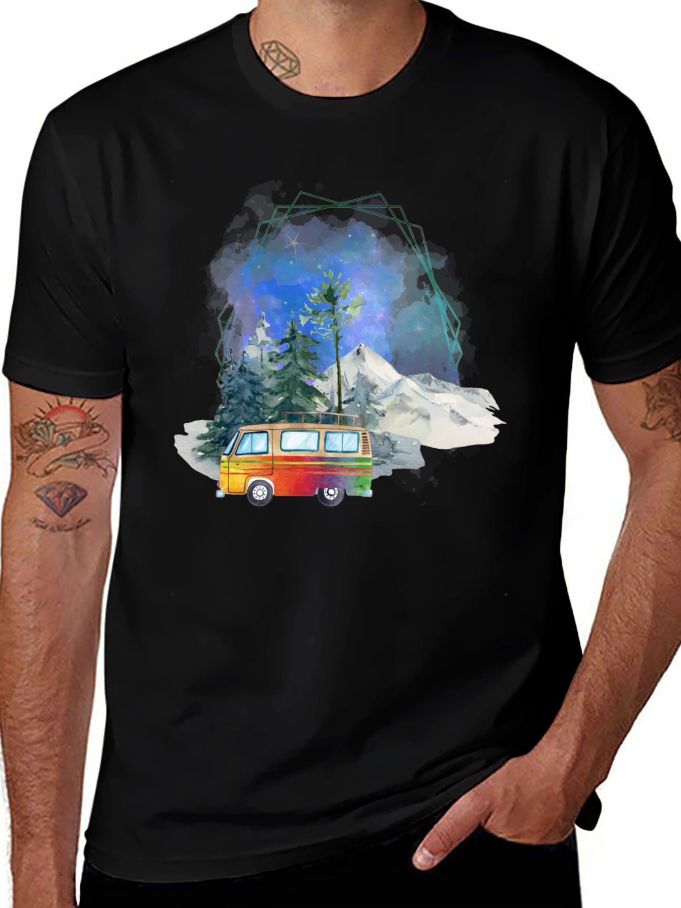 Variant 22 of Retro Van Graphic Tee - Adventure Awaits!