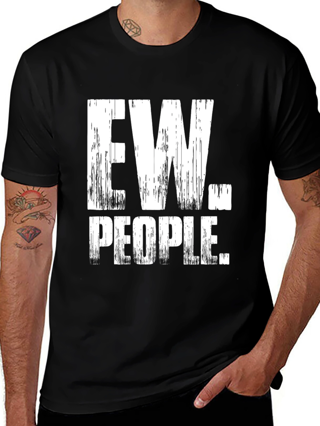 Variant 3 of Ew People Graphic Tee - Funny Introvert Shirt