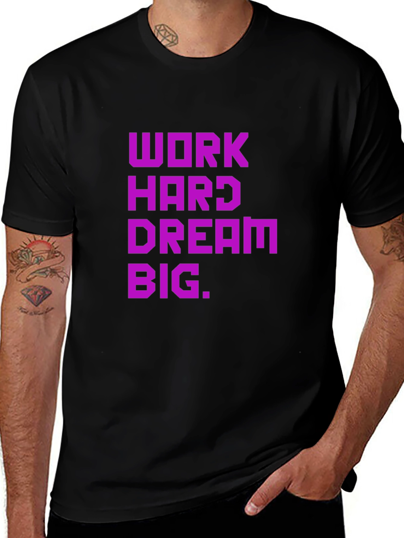 Variant 18 of Work Hard Dream Big Graphic Tee