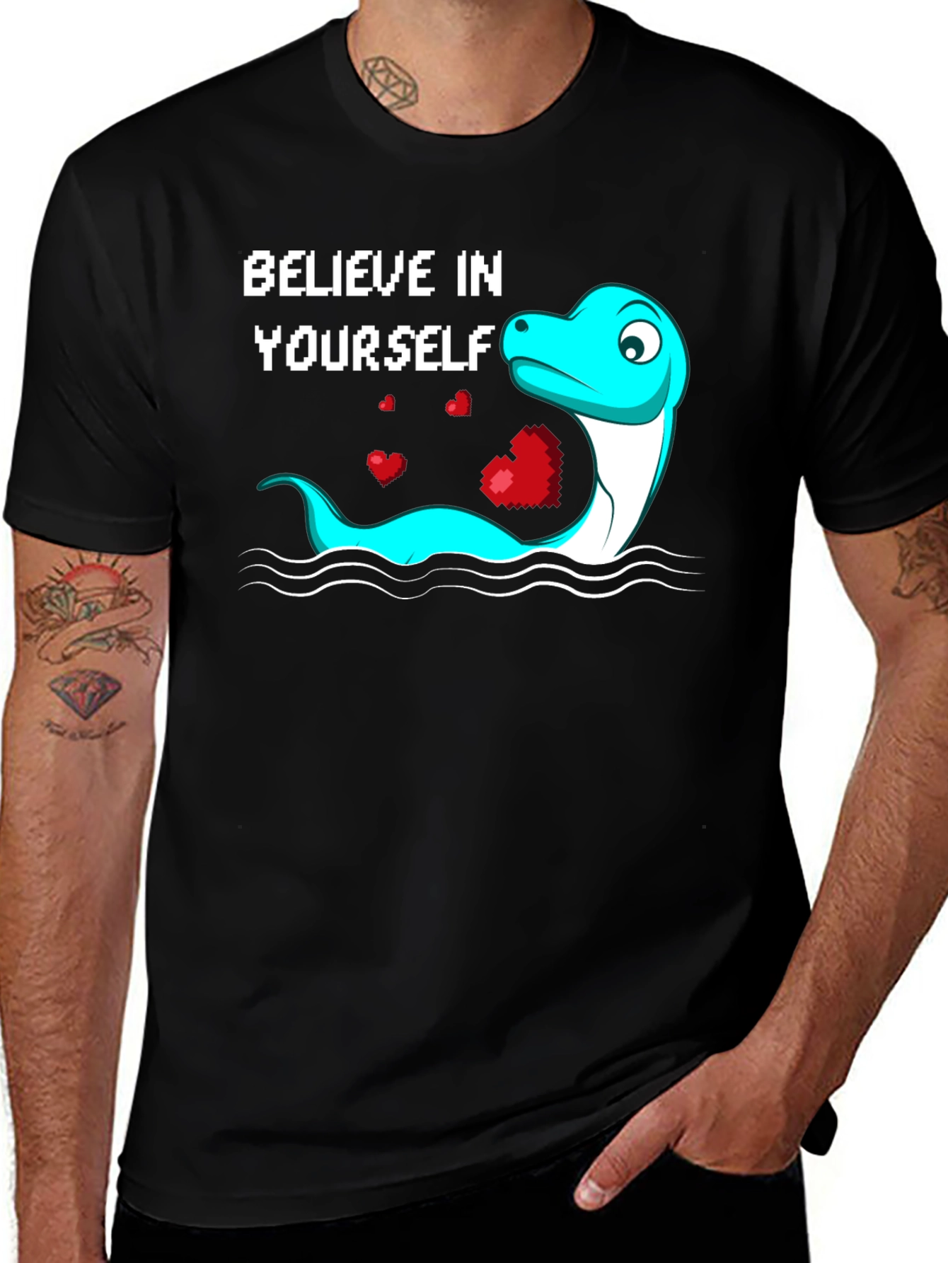 Variant 22 of Believe in Yourself Nessie T-Shirt
