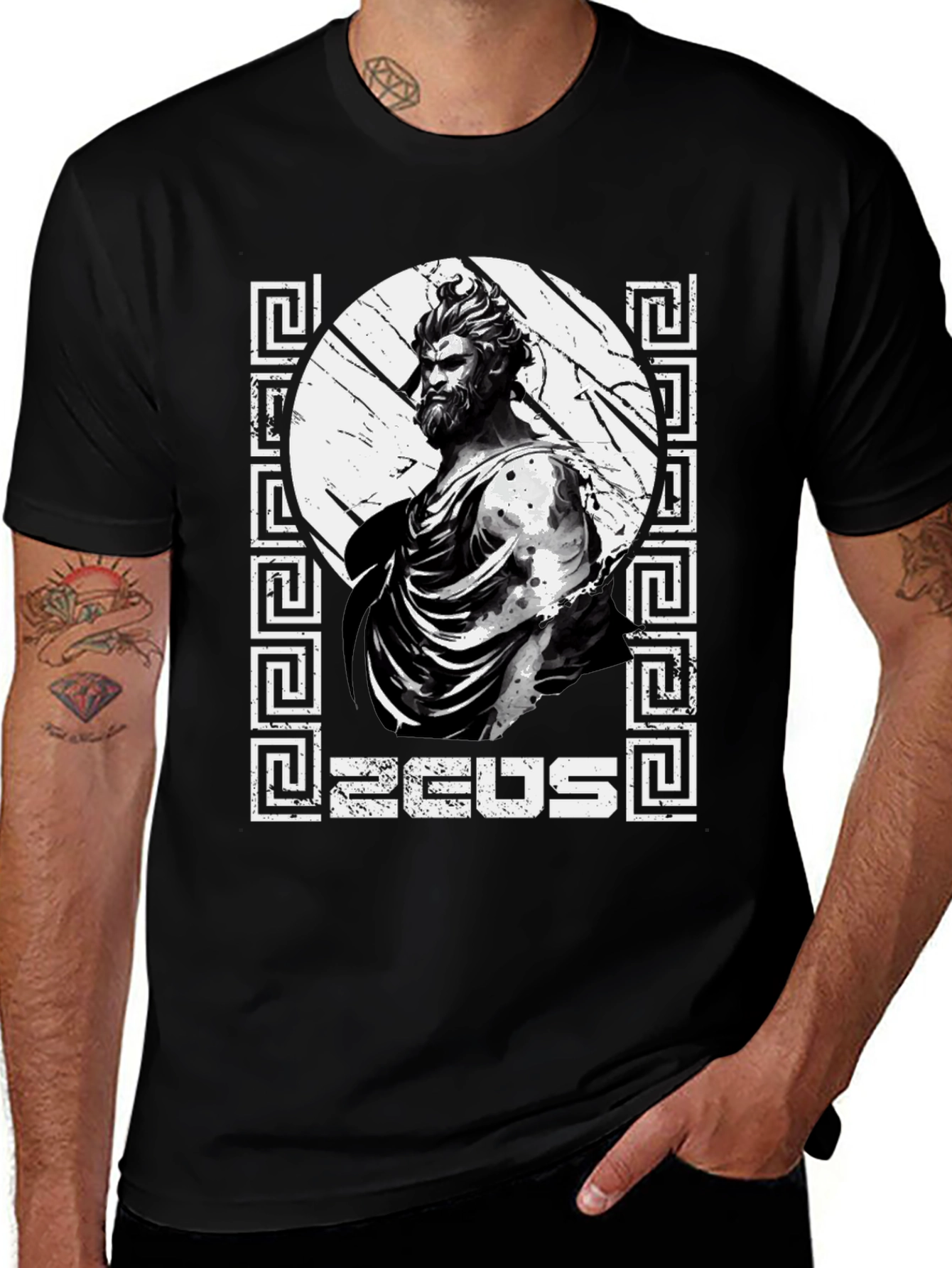 Zeus Graphic Tee - Greek Mythology T-Shirt