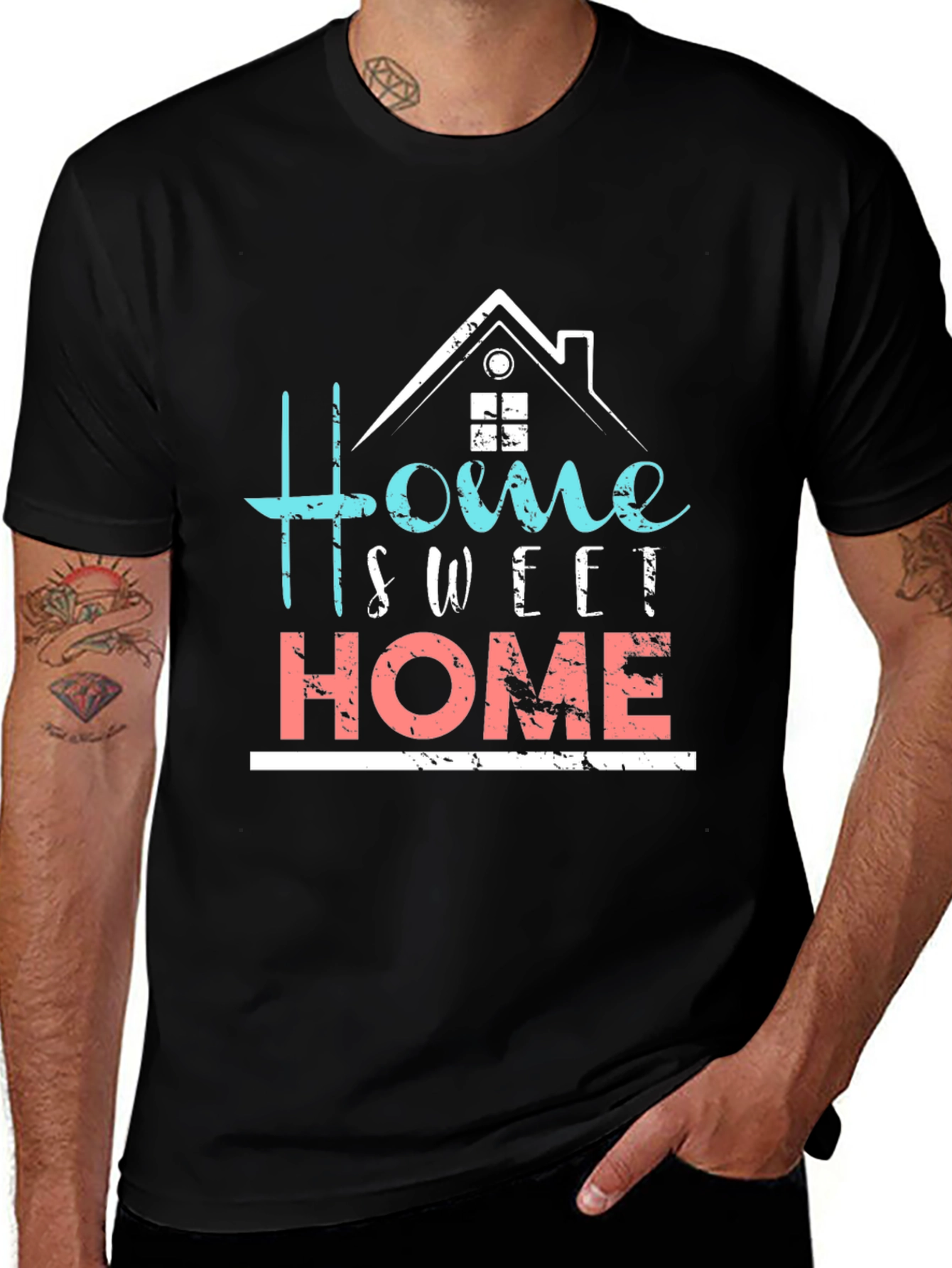 Variant 24 of Home Sweet Home Graphic Tee - Trendy Comfort
