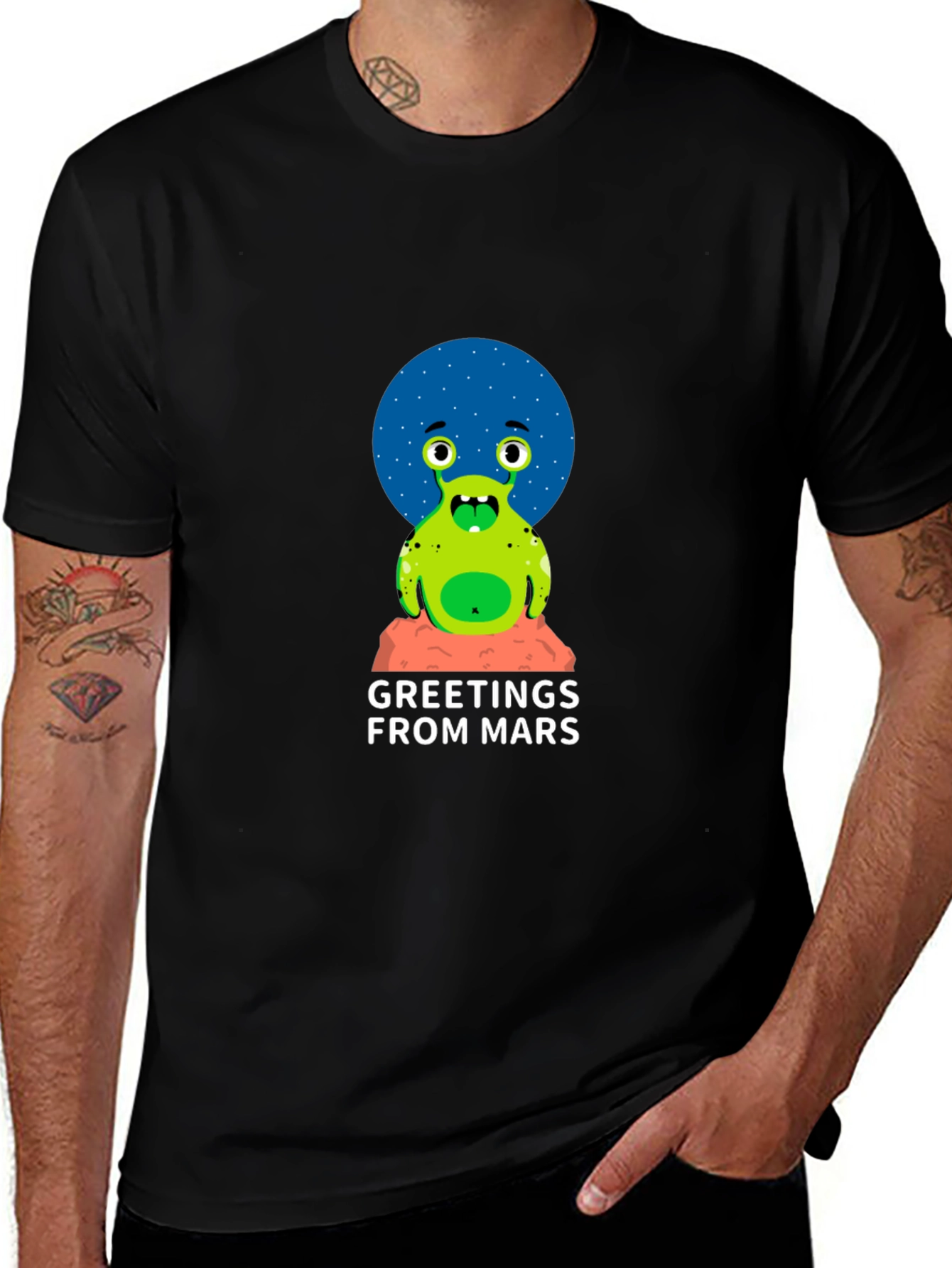 Variant 29 of Greetings From Mars Graphic Tee