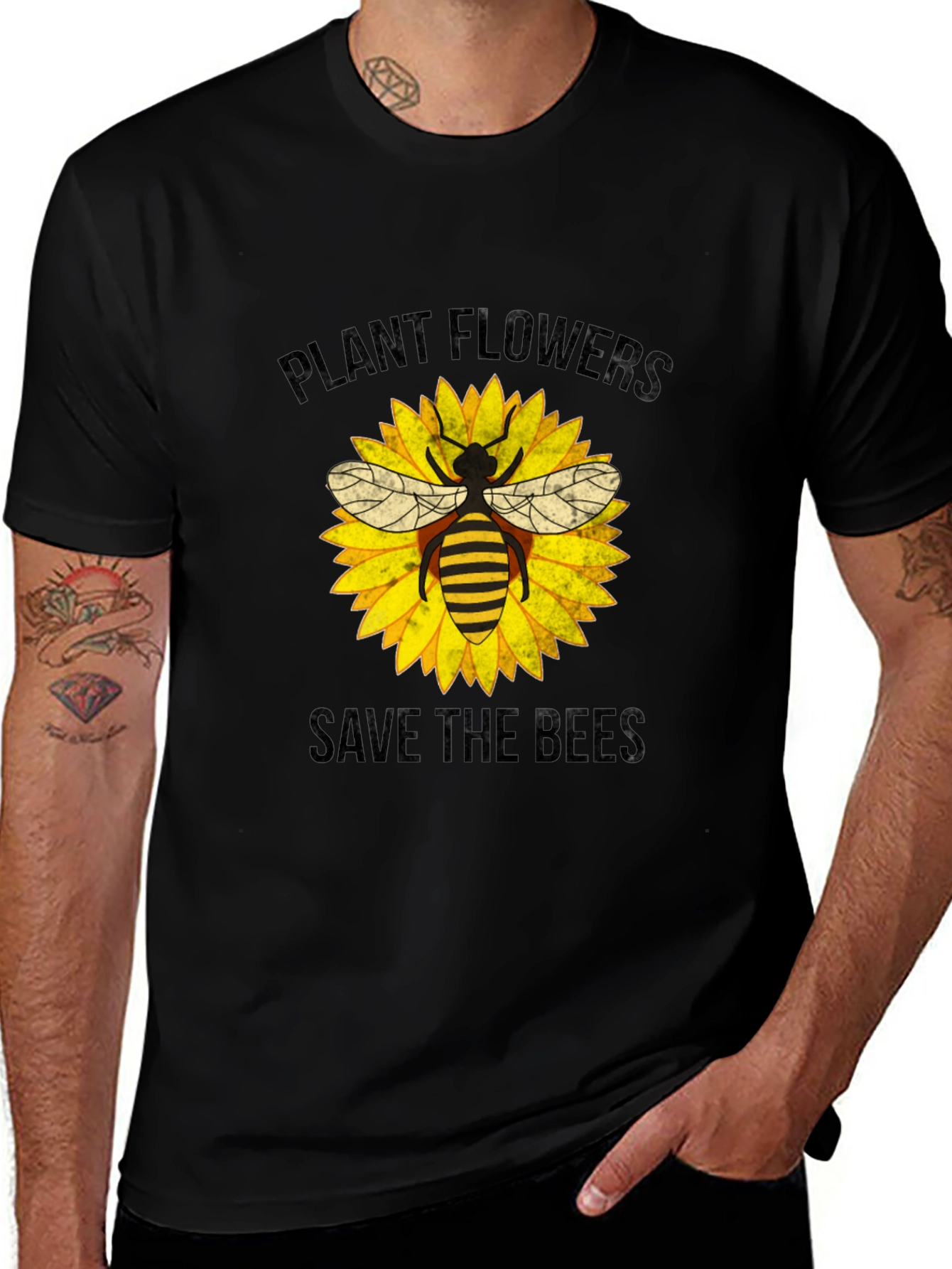 Variant 11 of Plant Flowers Save The Bees T-Shirt