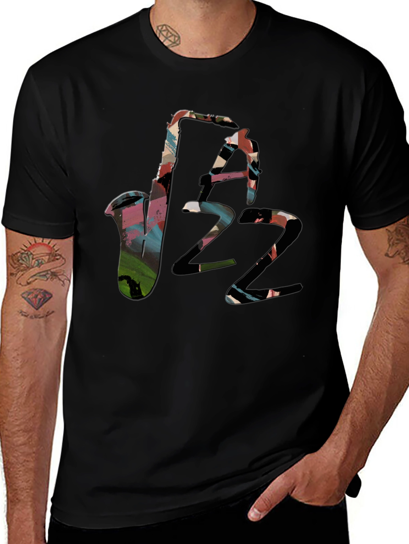 Variant 16 of Jazz Music Saxophone Graphic T-Shirt