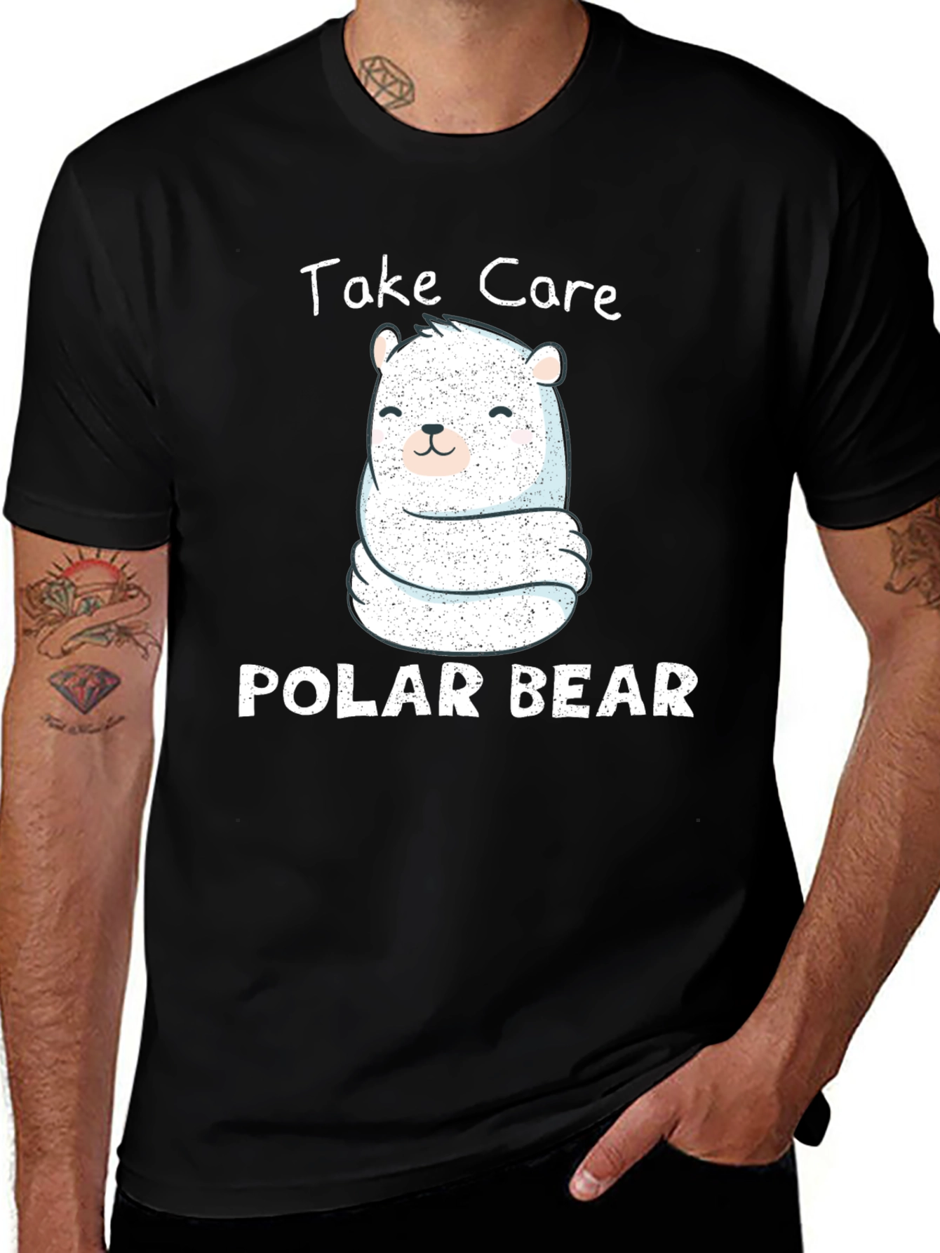 Variant 5 of Take Care Polar Bear Graphic Tee
