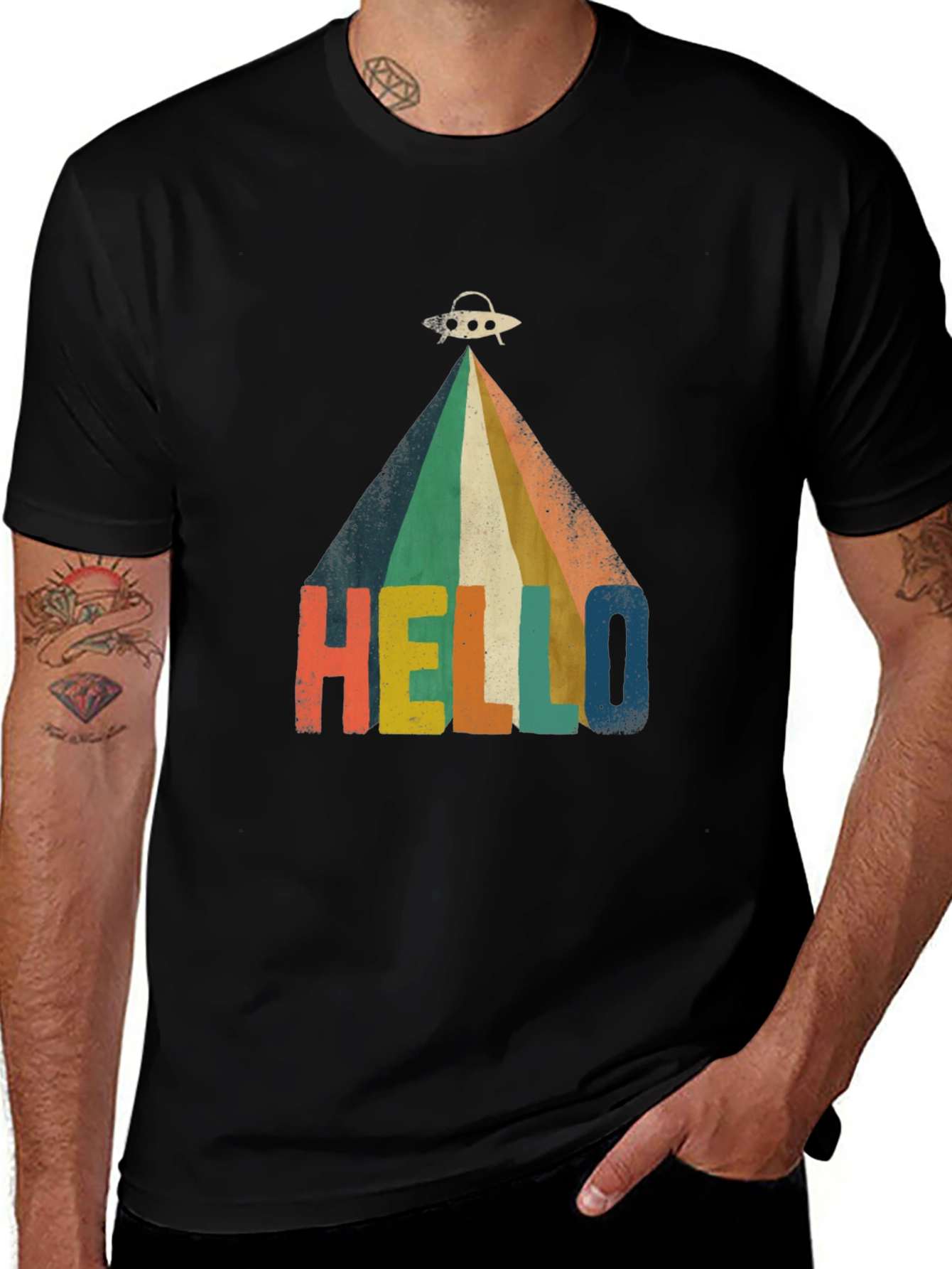 Variant 20 of Retro Alien Hello T-Shirt 