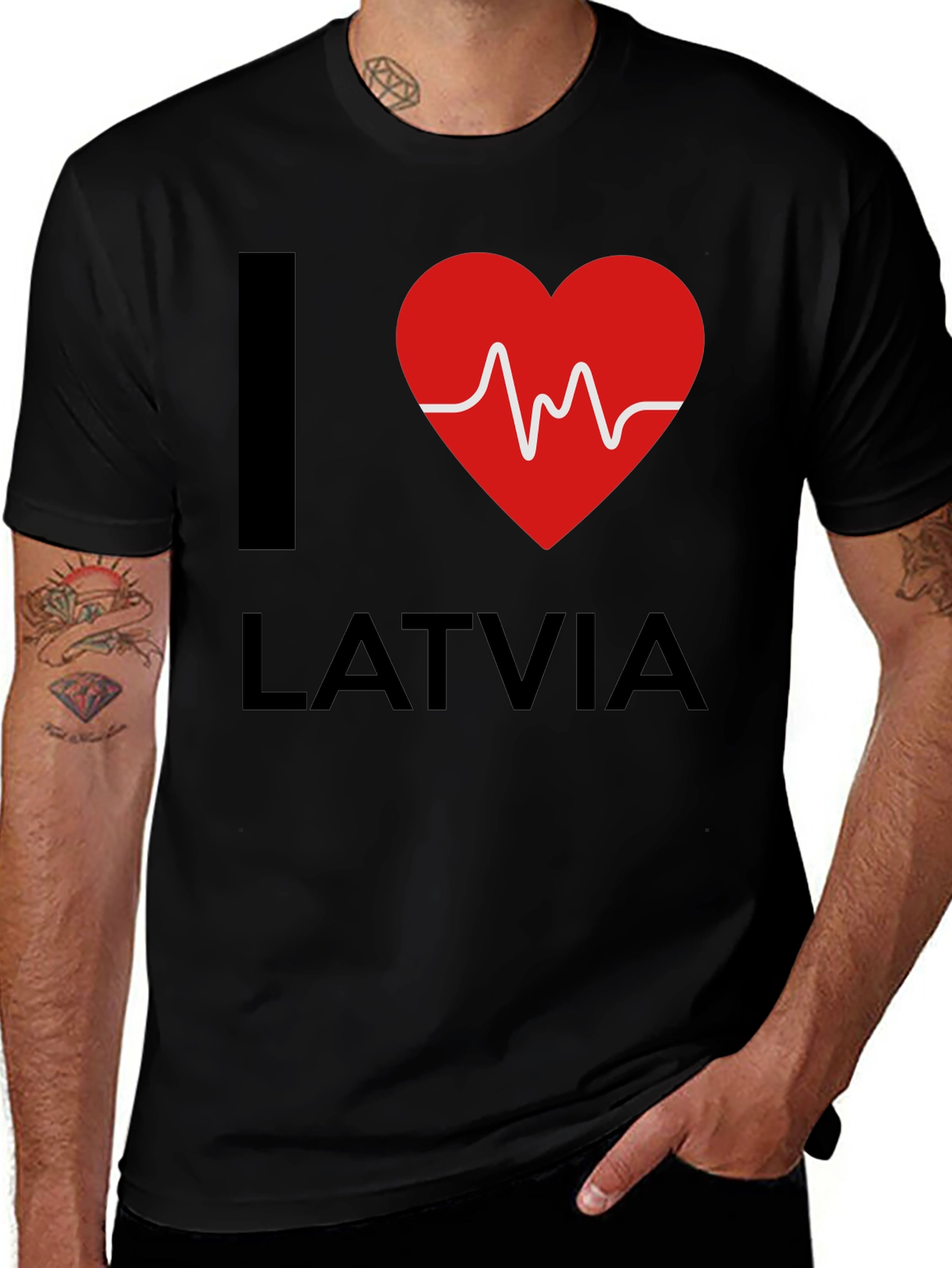 I Heart Latvia T-Shirt - Love Latvia Tee