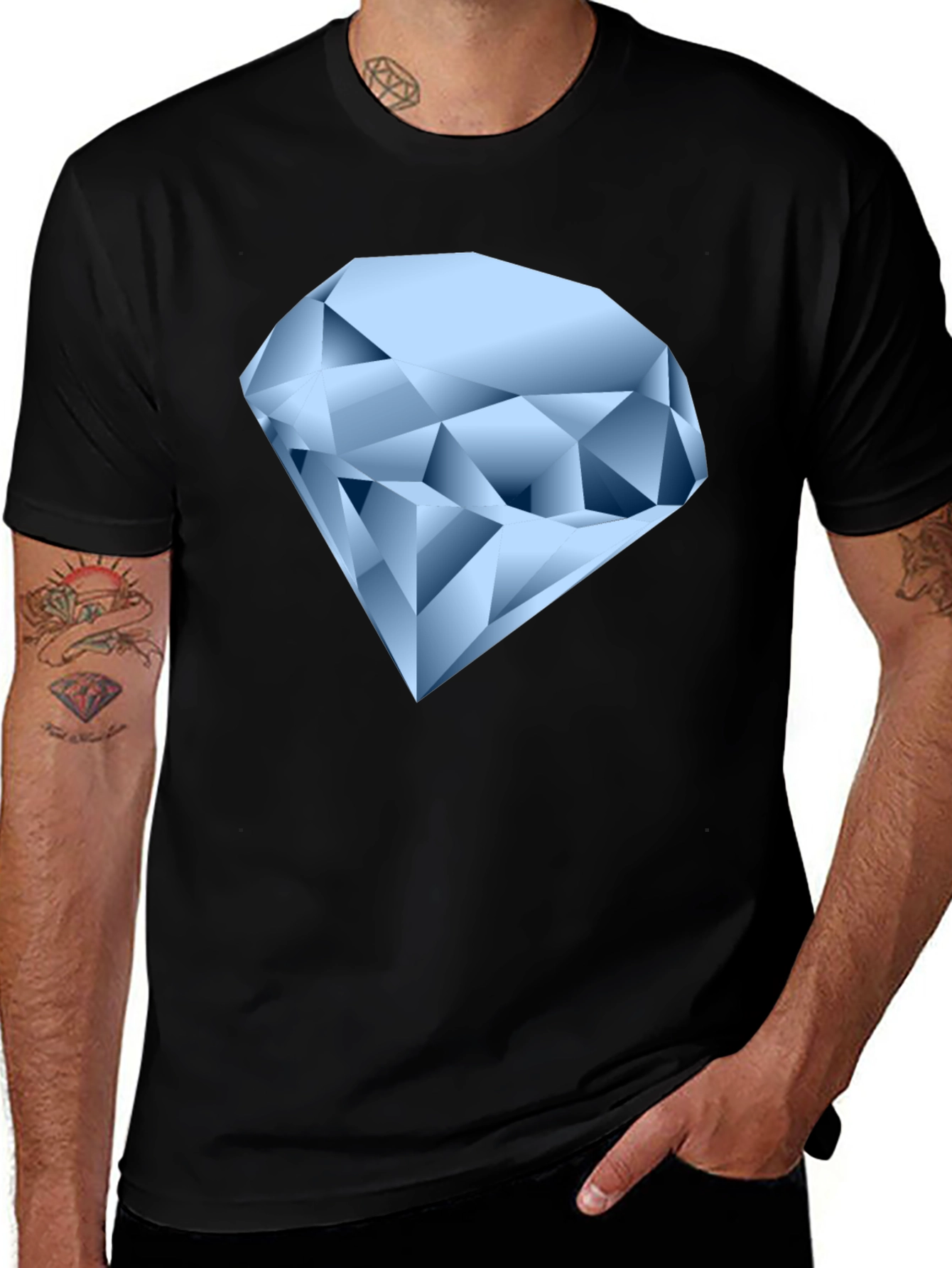 Variant 10 of Diamond Graphic T-Shirt - Modern Style