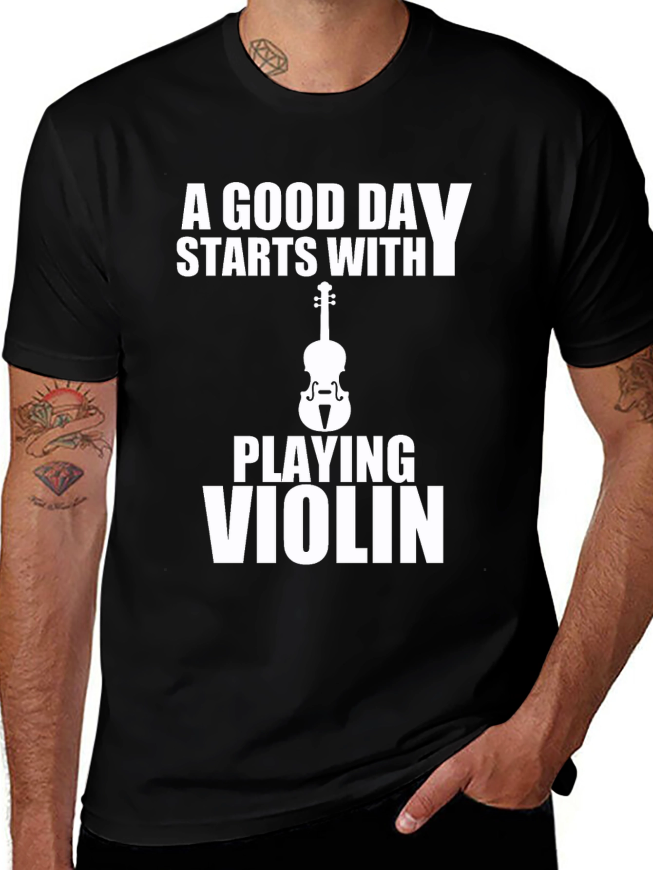 Variant 4 of A Good Day Starts With Playing Violin T-Shirt