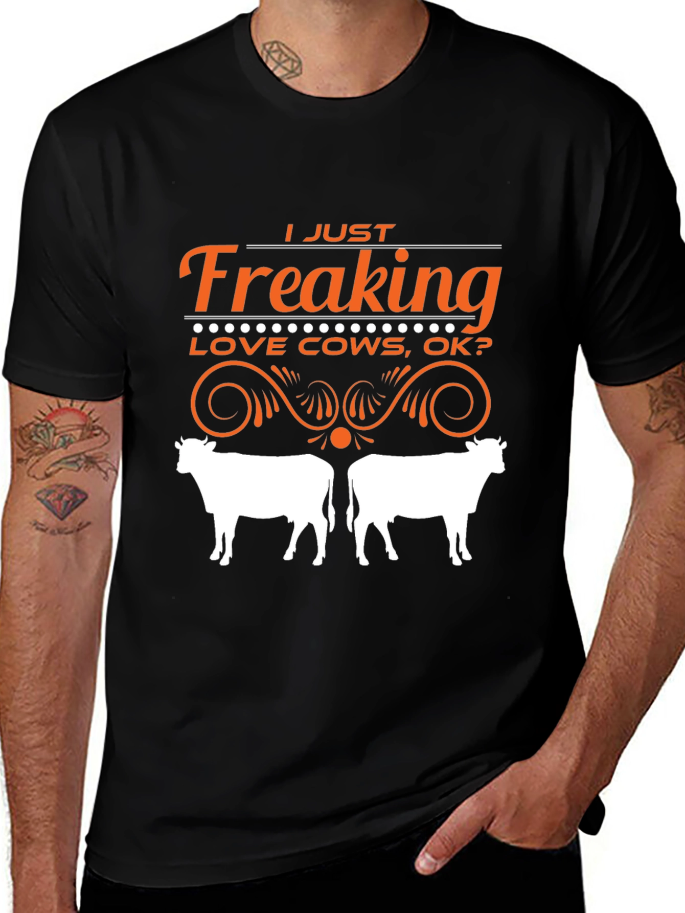 Variant 6 of I Just Freaking Love Cows T-Shirt