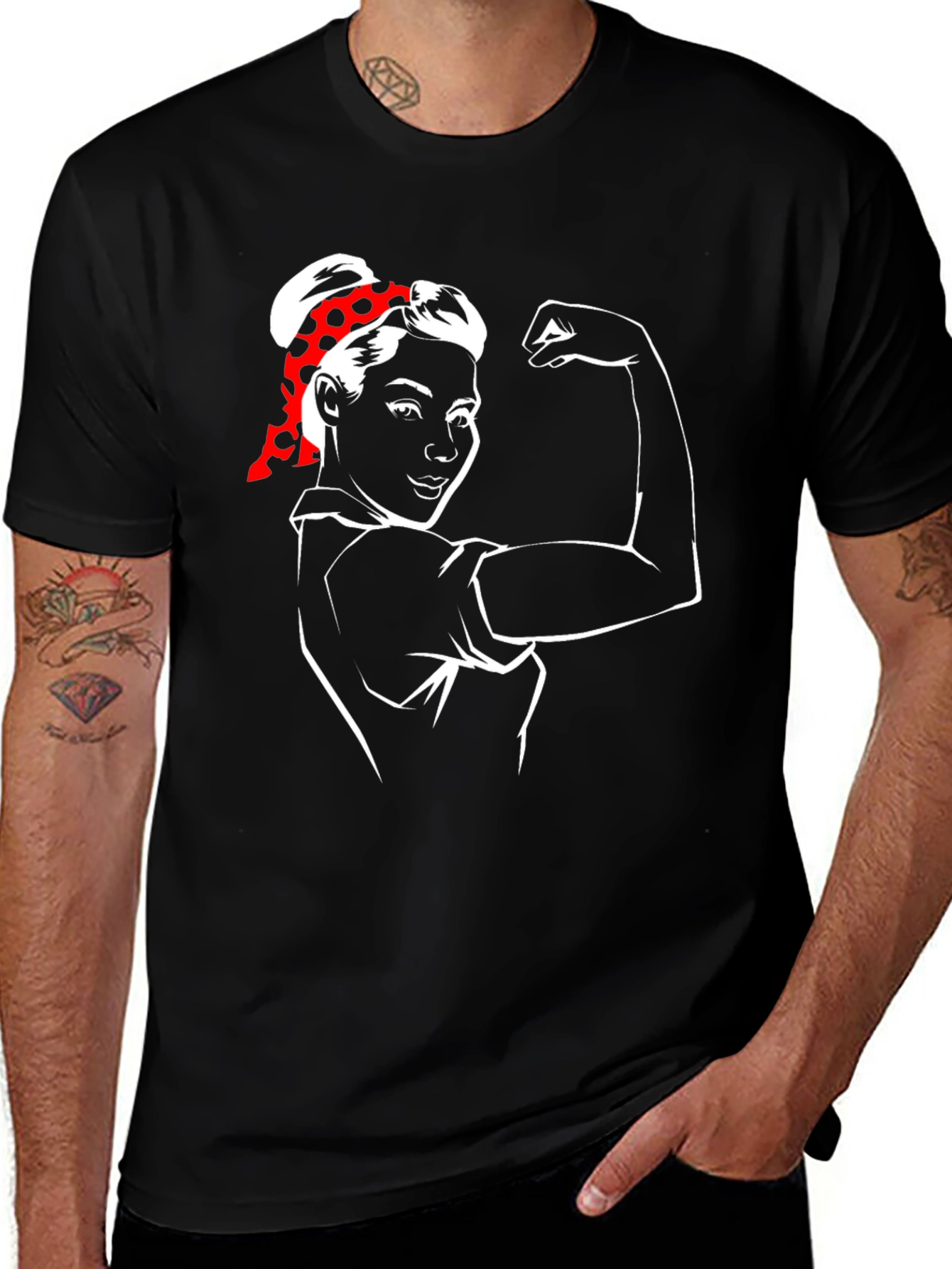 Variant 13 of Feminist Rosie the Riveter Graphic T-Shirt