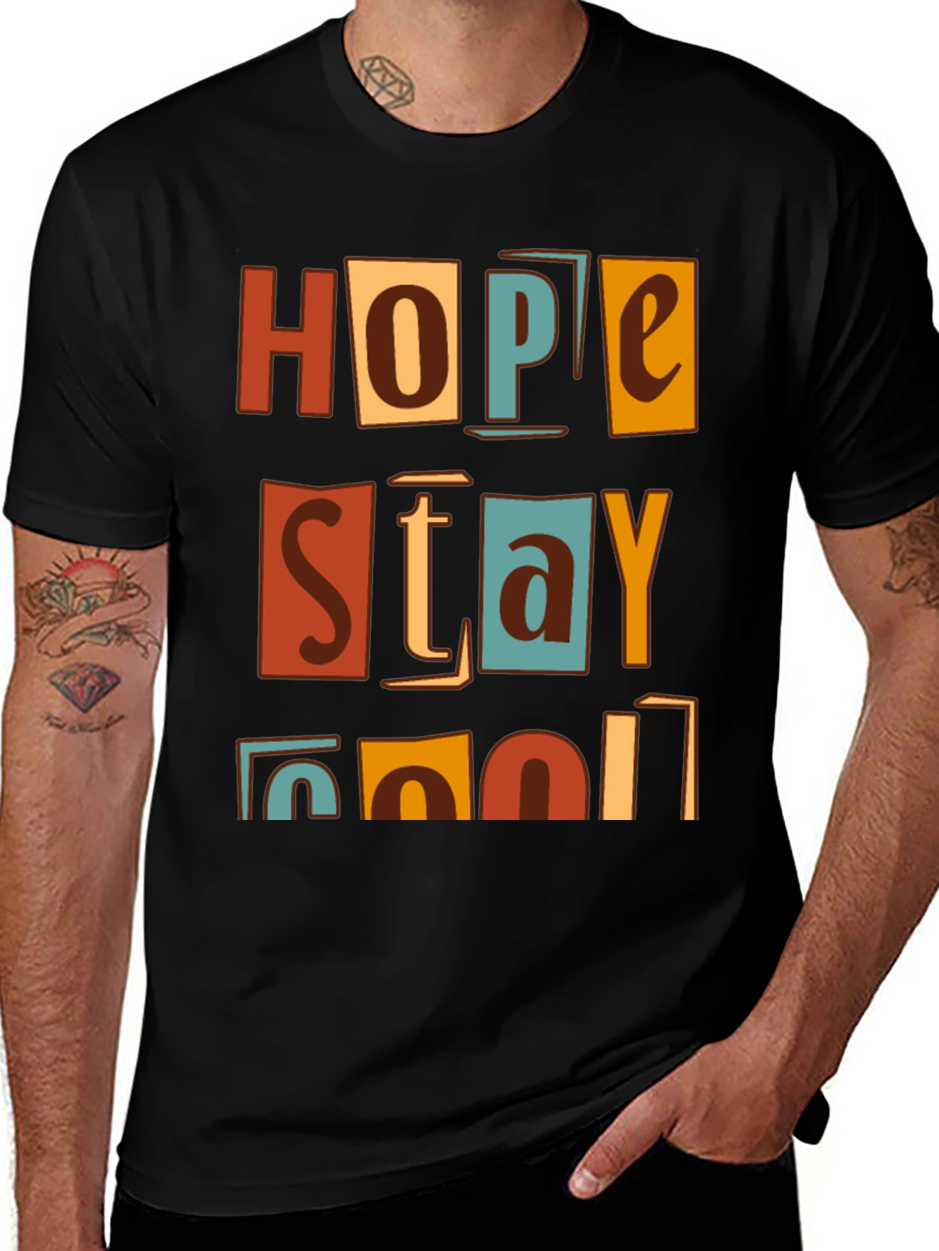 Variant 21 of Retro Hope Stay Cool Graphic T-Shirt
