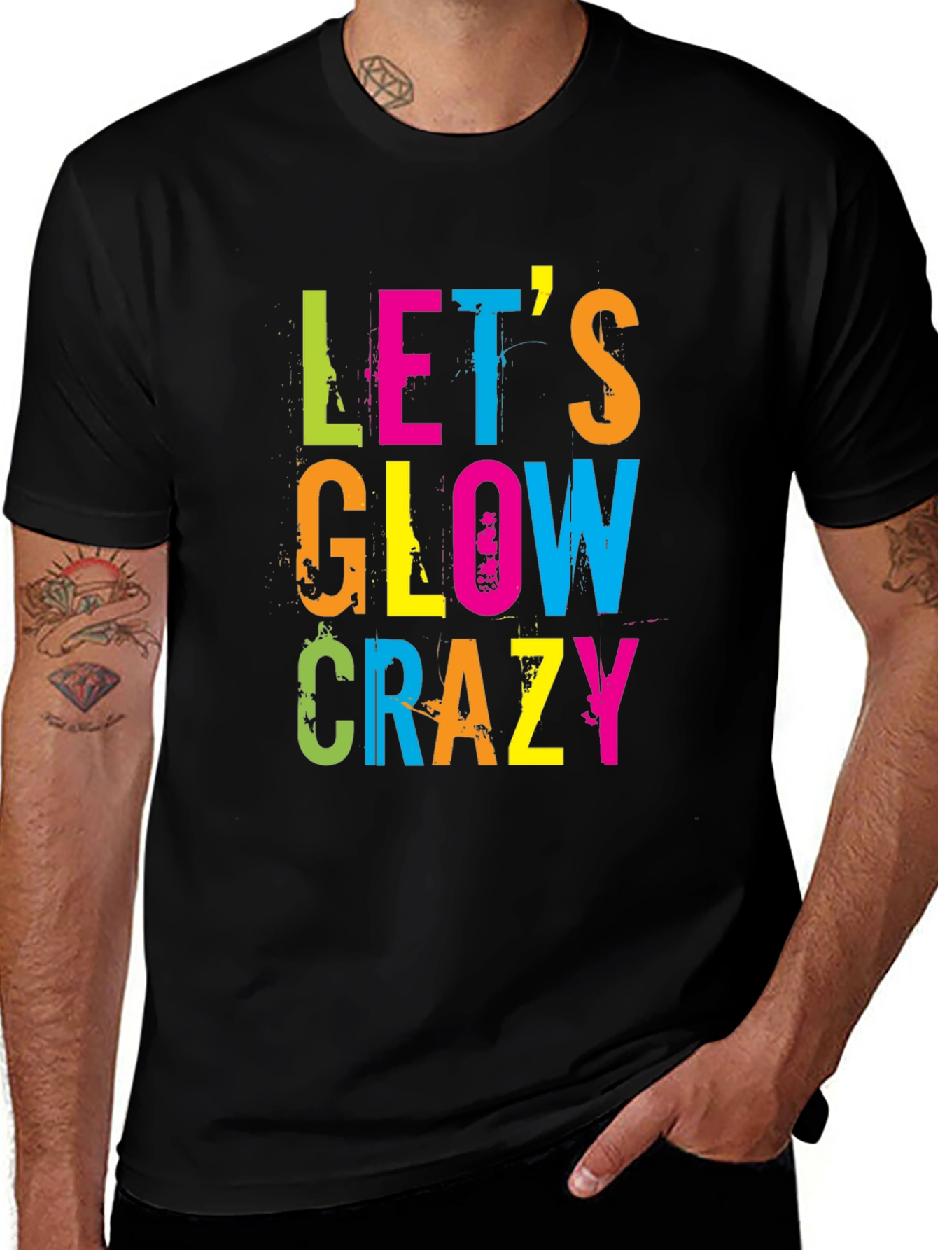 Let's Glow Crazy Graphic T-Shirt