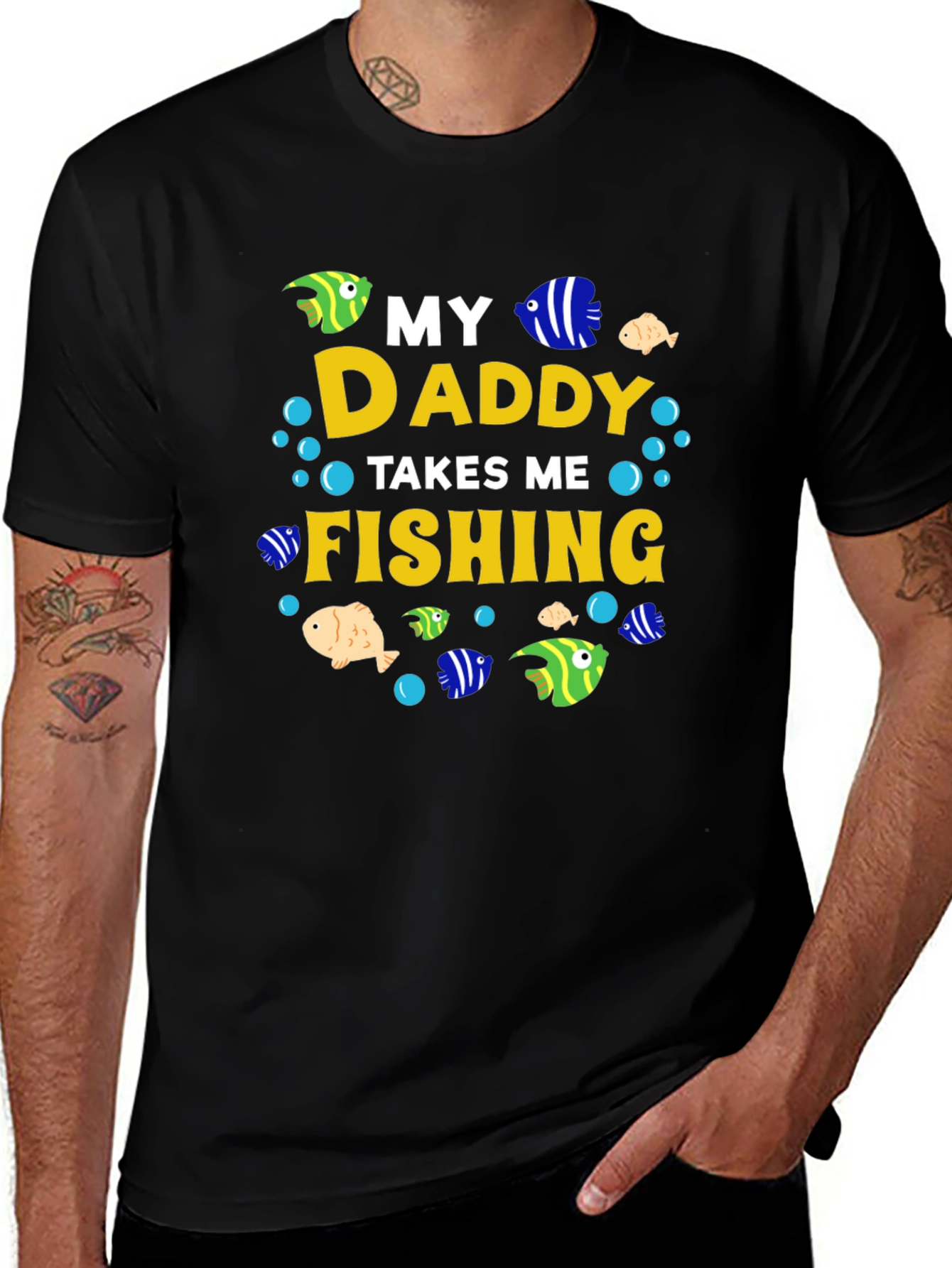 Variant 12 of My Daddy Takes Me Fishing T-Shirt