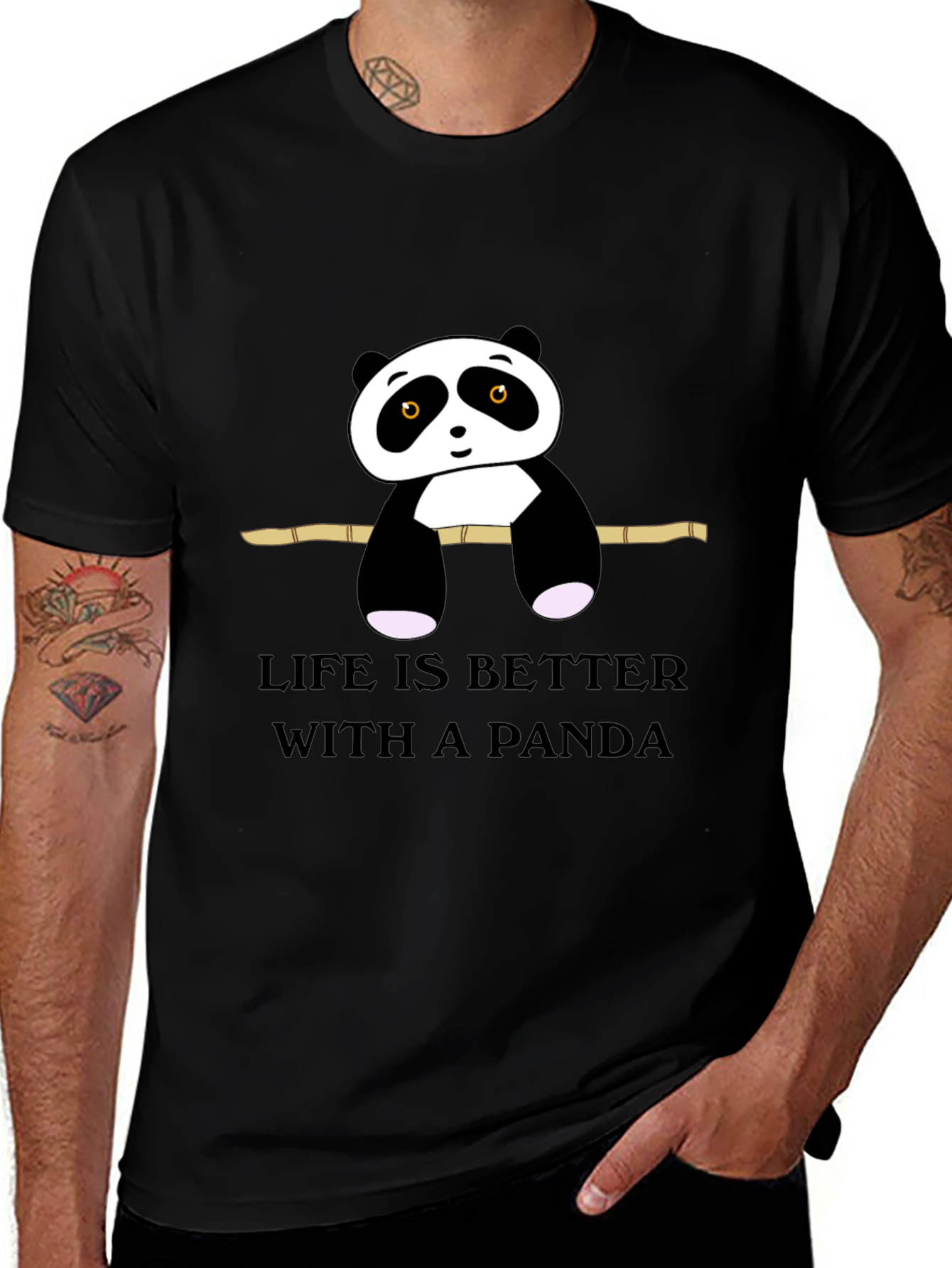 Variant 10 of Life Is Better With a Panda Graphic T-Shirt