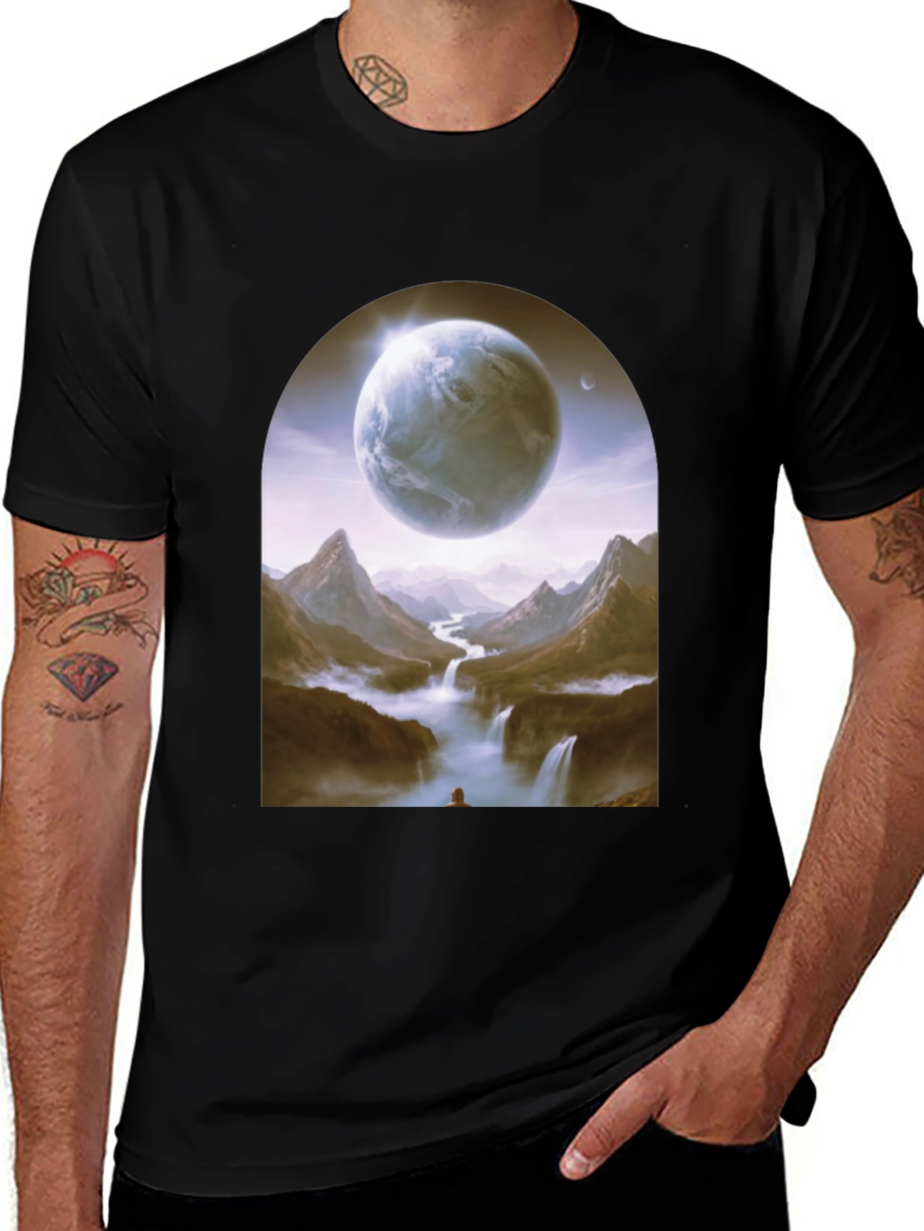 Planetary Vista T-Shirt - Black