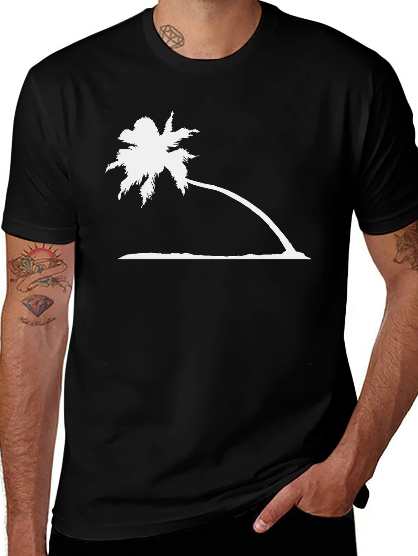Variant 4 of Tropical Palm Tee - Island Vibes Shirt