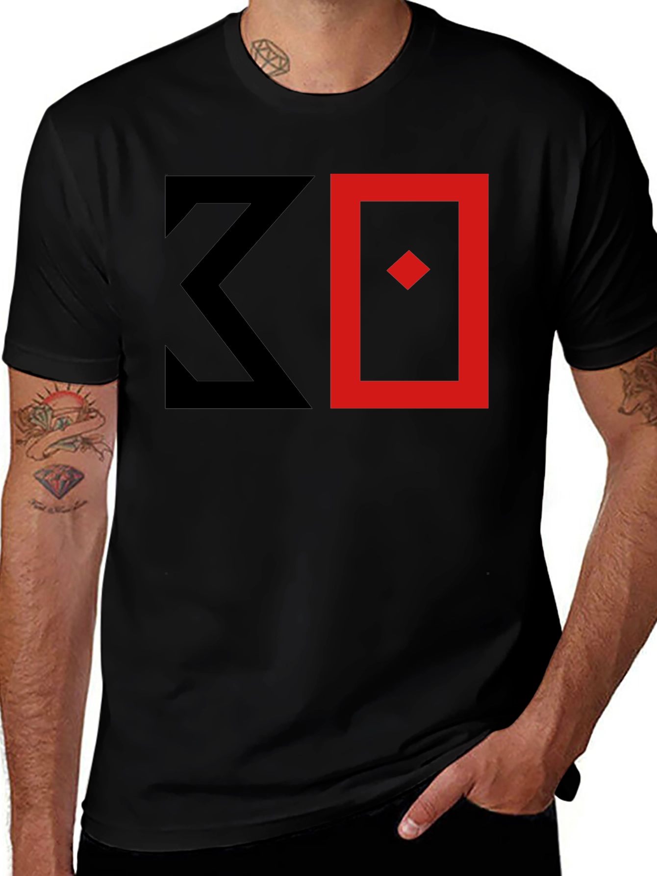 Variant 9 of Abstract Graphic Black T-Shirt