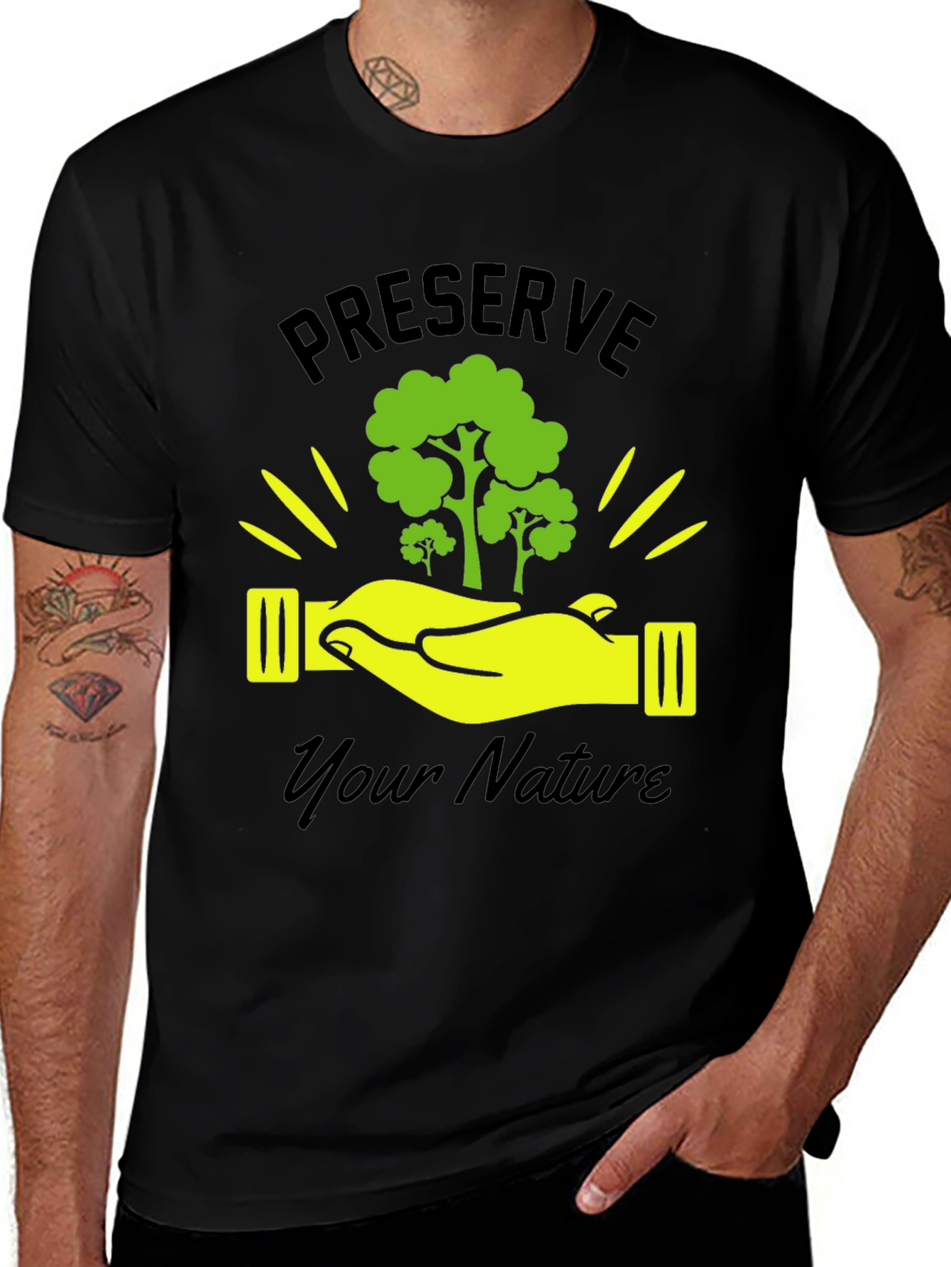 Variant 23 of Preserve Your Nature Graphic Tee