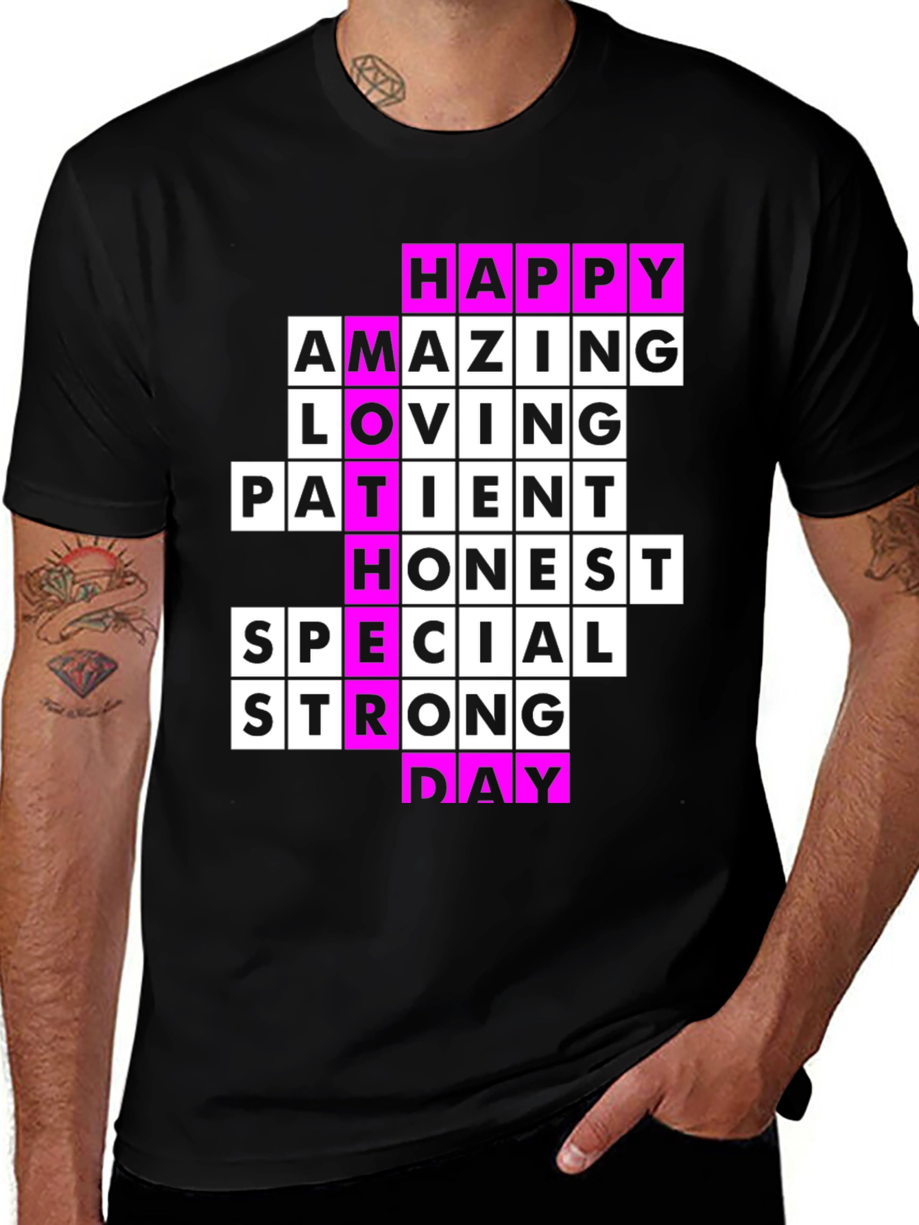 Happy Mother's Day T-Shirt: Amazing, Loving, Strong