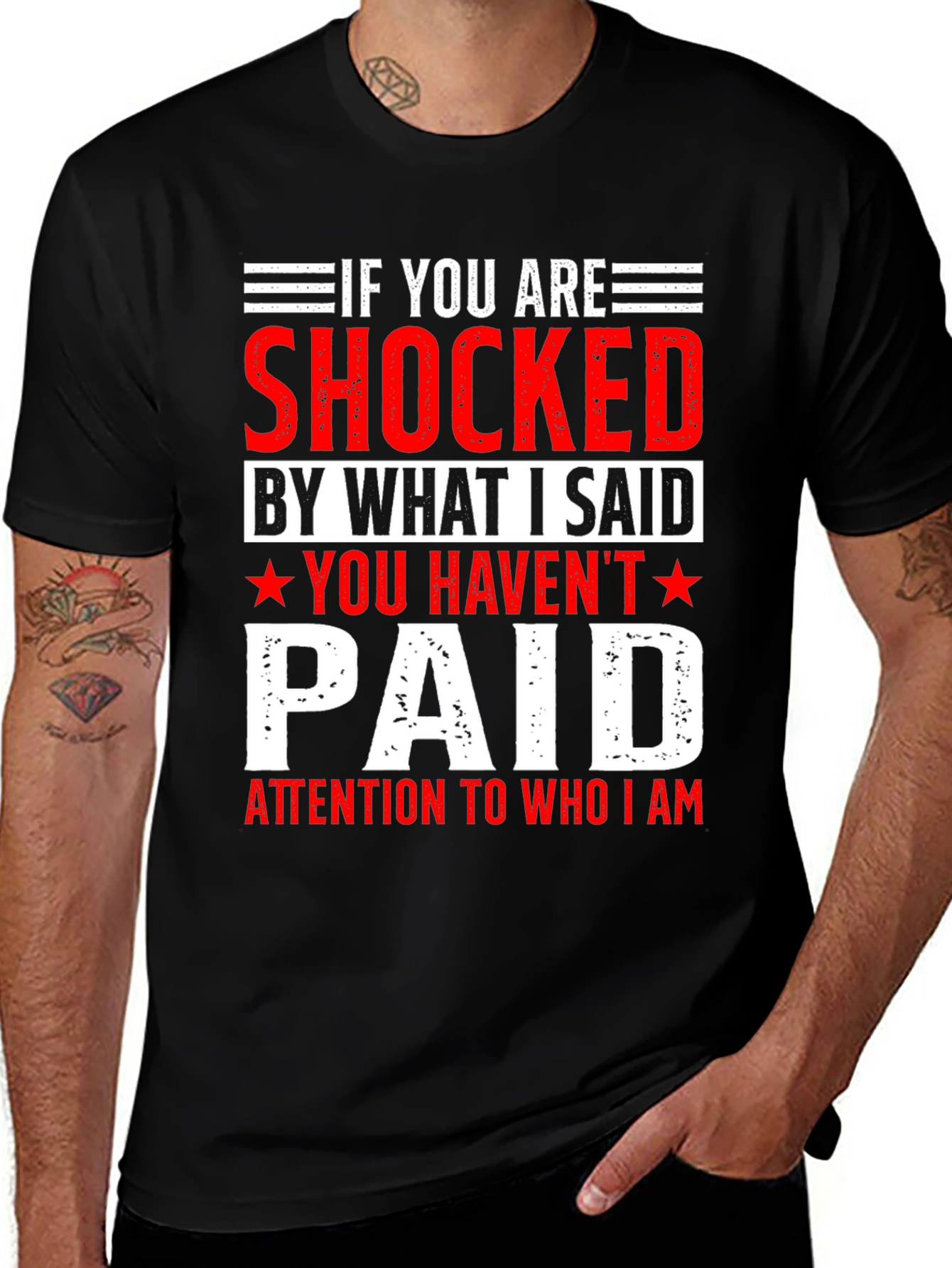 Variant 12 of Shocked T-Shirt - Bold Statement Tee