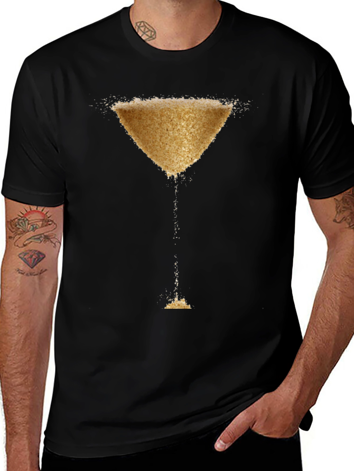 Variant 24 of Martini Glass T-Shirt - Novelty Graphic Tee