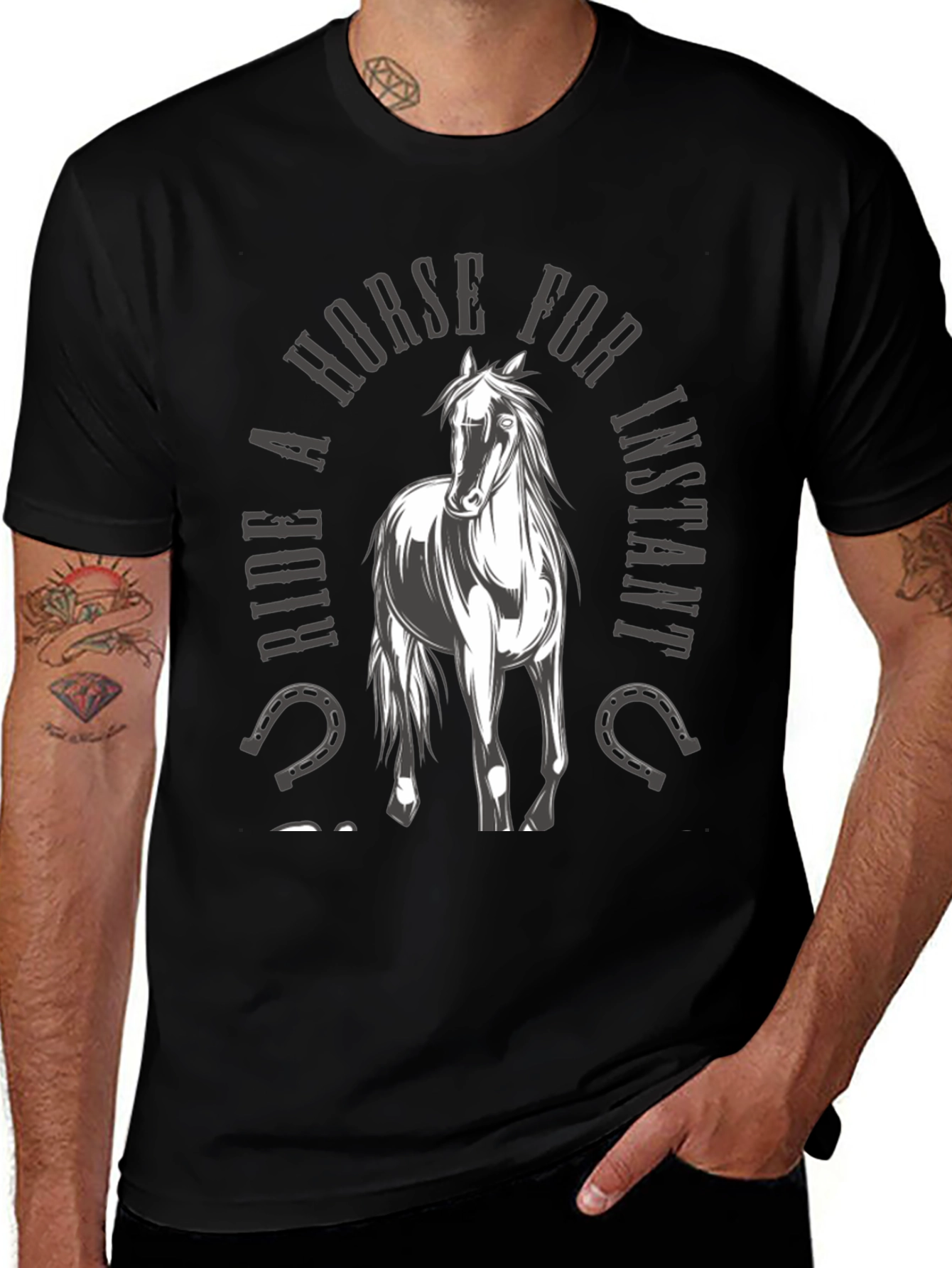 Variant 8 of Ride a Horse T-Shirt - Instant Adventure!