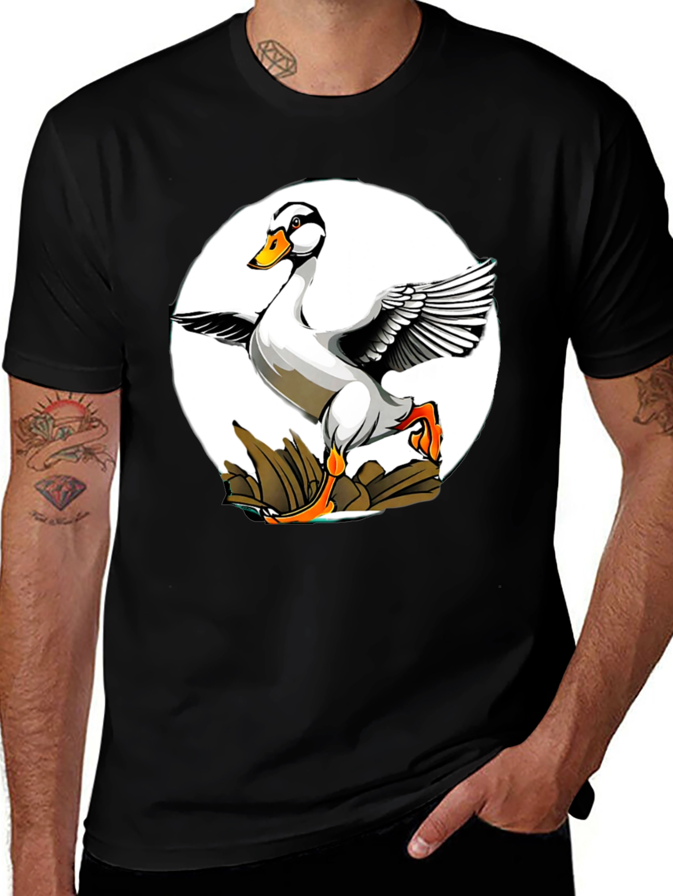 Variant 30 of Goose Graphic Print T-Shirt