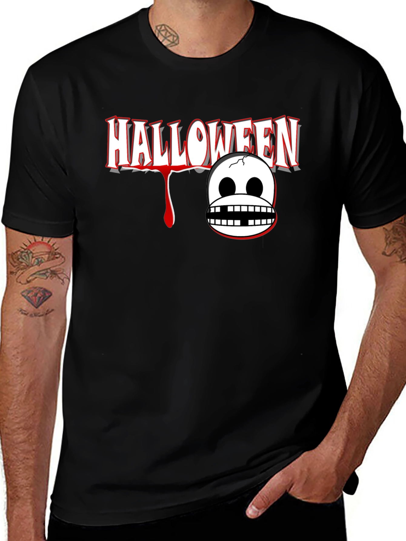 Variant 22 of Halloween Graphic Print T-Shirt